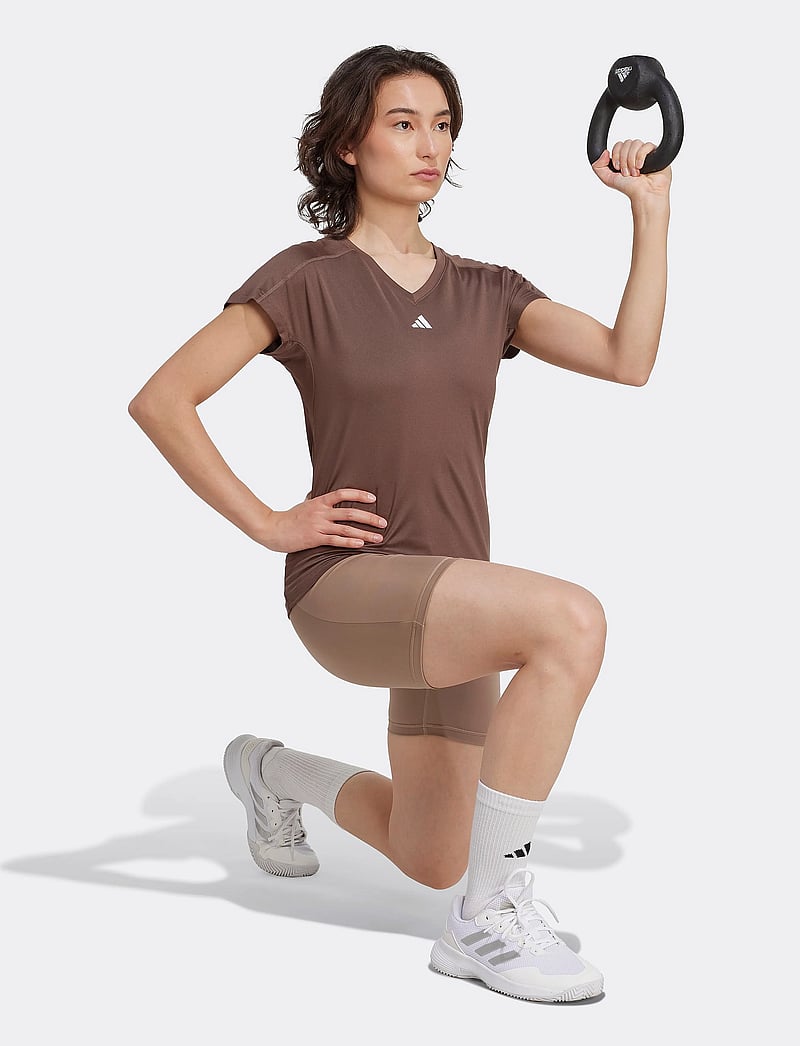 adidas Performance - WE MIN T - t-shirts - earstr/white - 4