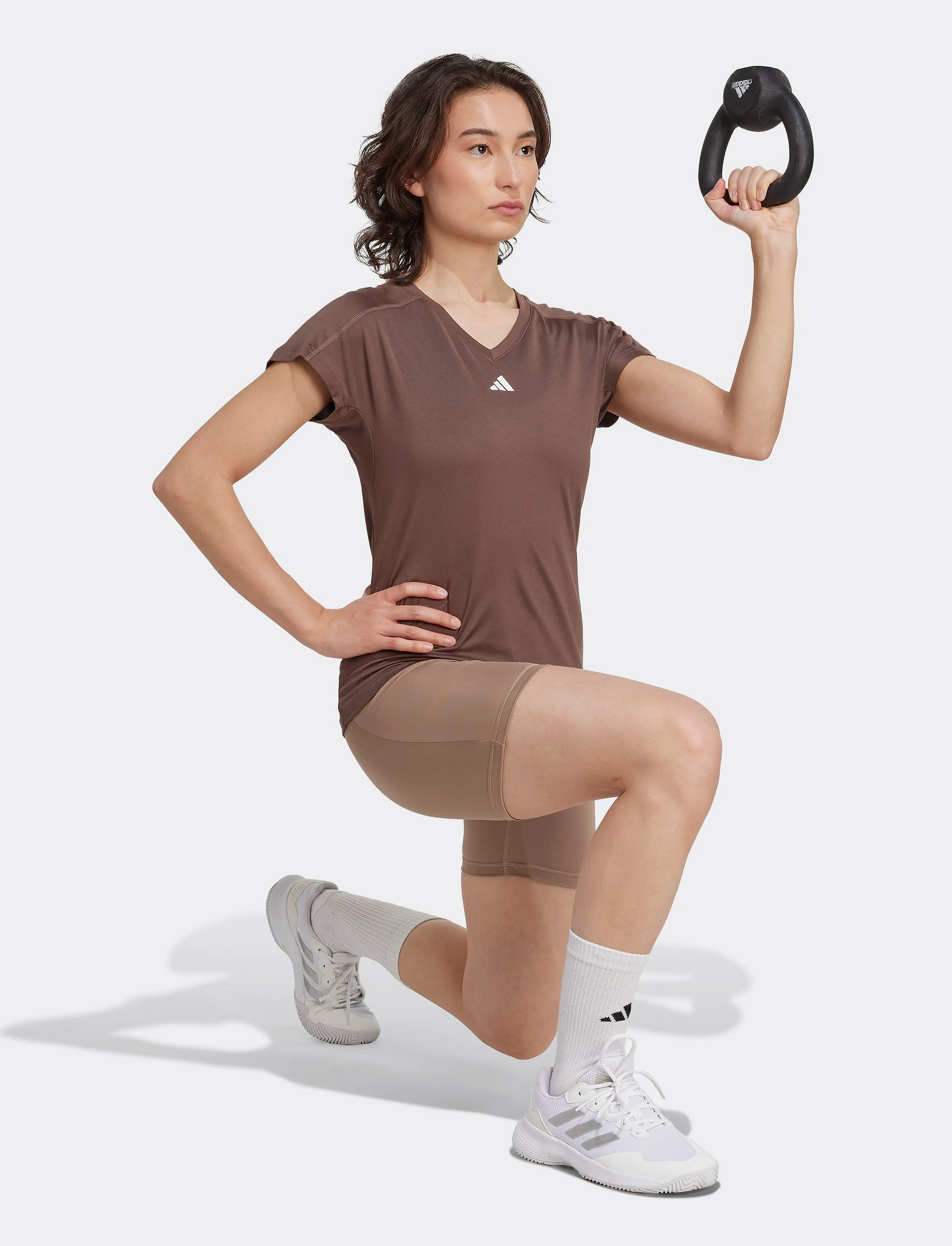 adidas Performance - WE MIN T - t-shirts - earstr/white - 4