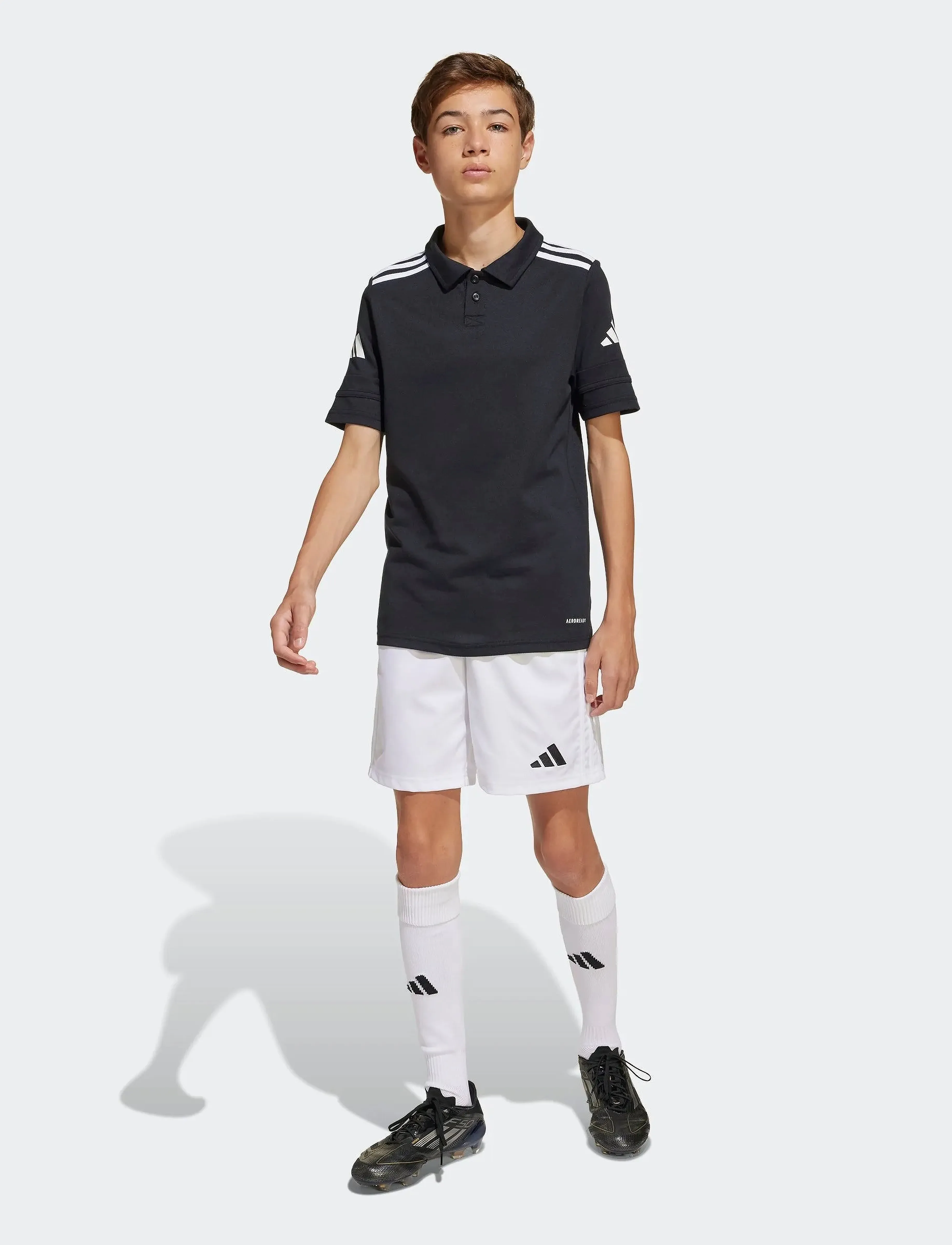 adidas Performance Sq25 C Polo Y, 116, Schwarz, Kinder