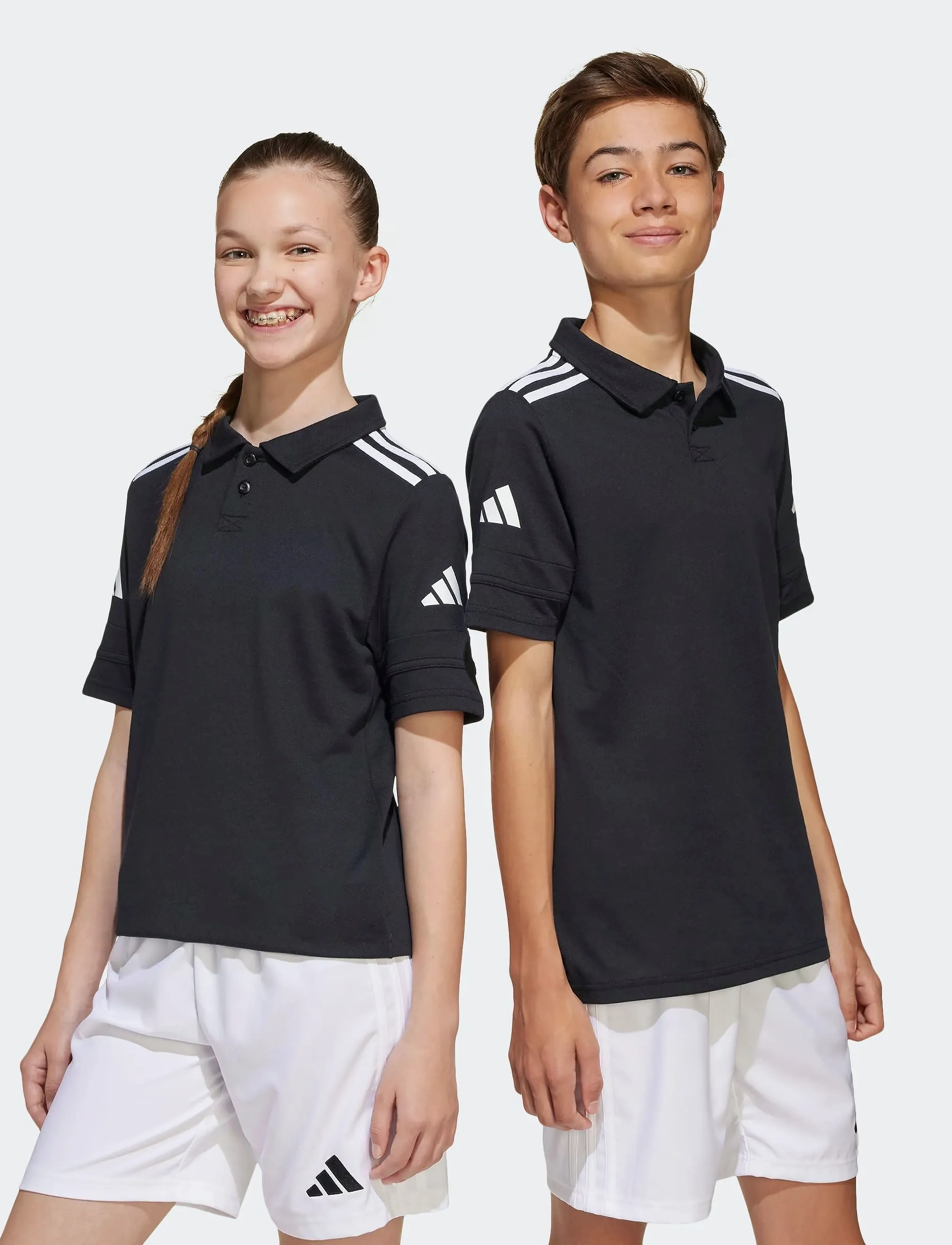 adidas Performance - SQ25 C POLO Y - short-sleeved polos - black/white - 4