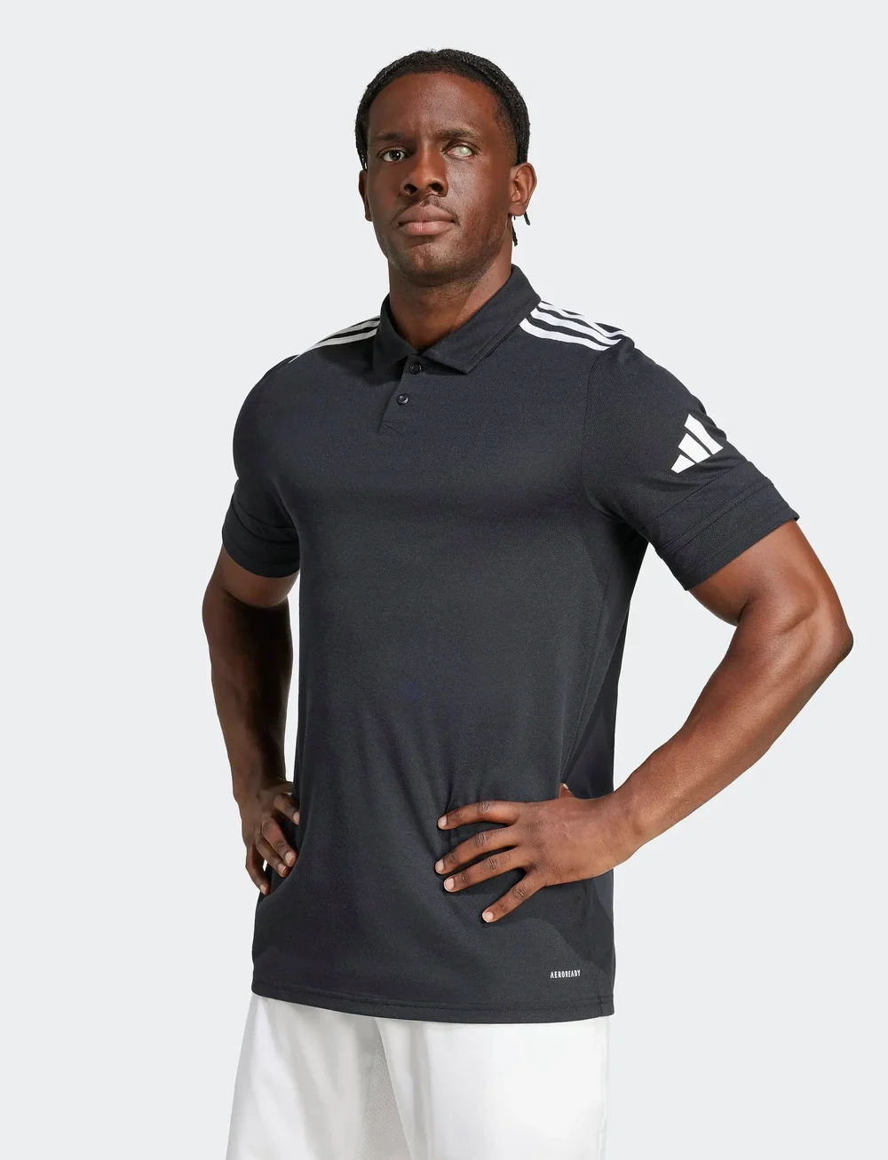 adidas Performance - SQ25 C POLO - poloshirts - black/white - 0