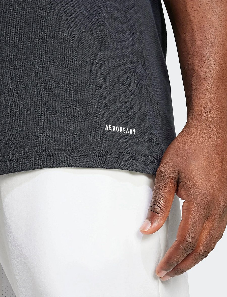 adidas Performance - SQ25 C POLO - poloshirts - black/white - 3