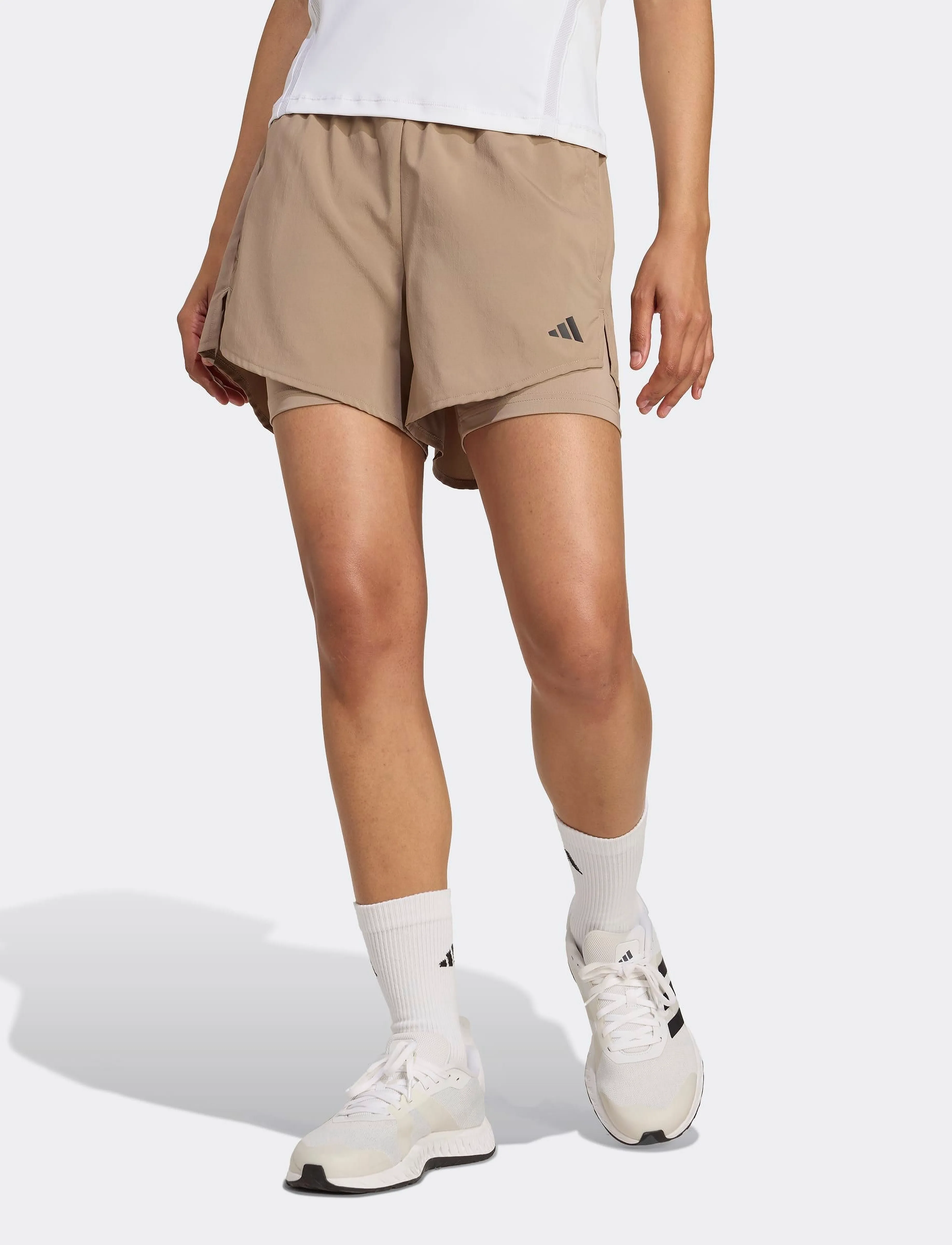 adidas Performance - W MIN 2IN1 SHO - lühikesed treeningpüksid - chabrn/black - 3