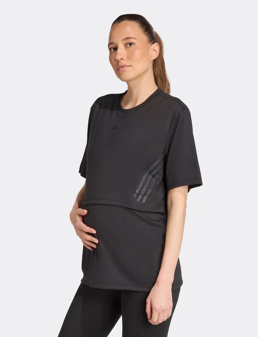 adidas Performance - MAT TEE - t-shirts - black/carbon - 0