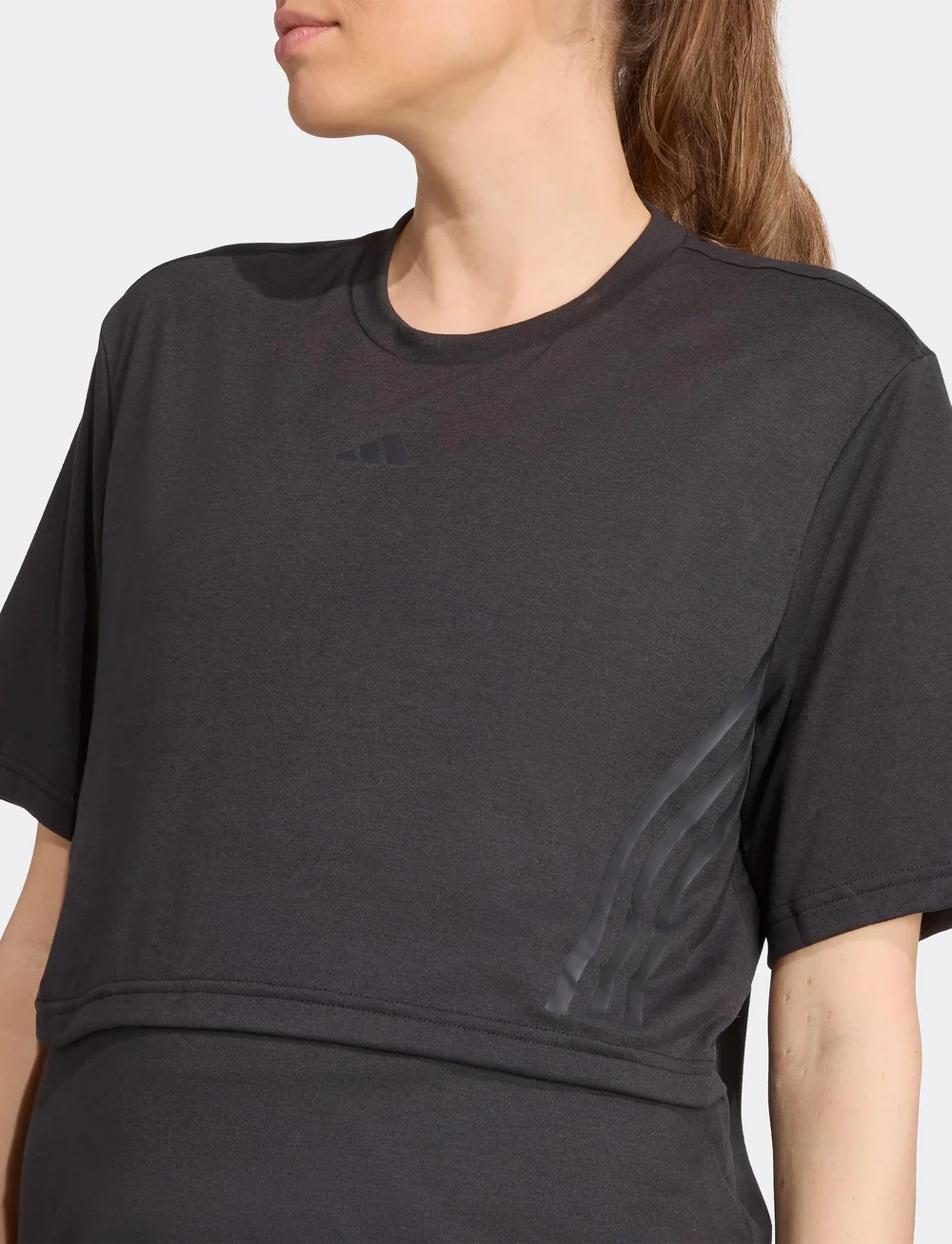 adidas Performance - MAT TEE - t-shirts - black/carbon - 4