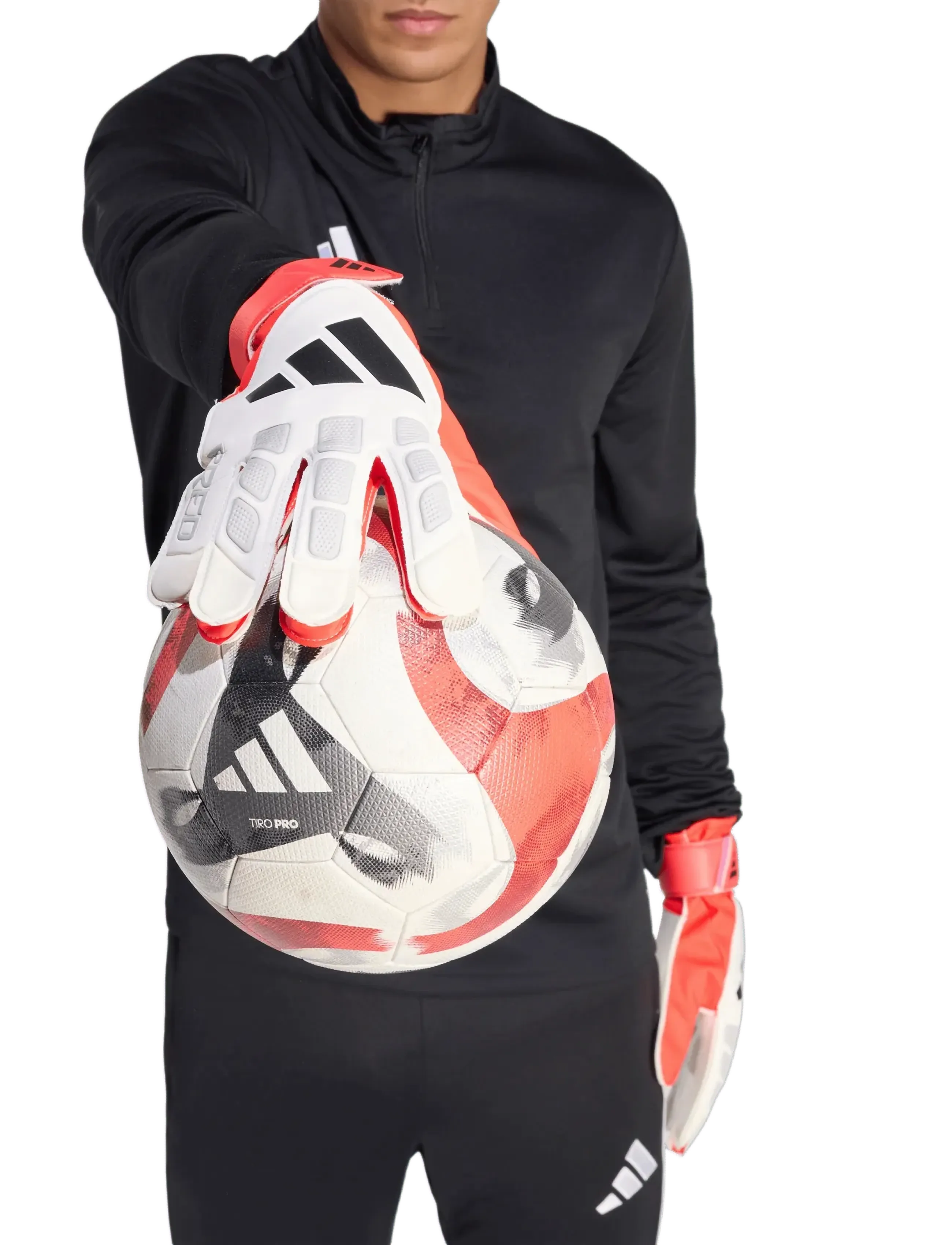 adidas Performance - PRED GL TRN - fodboldhandsker - white/lucred/black - 4