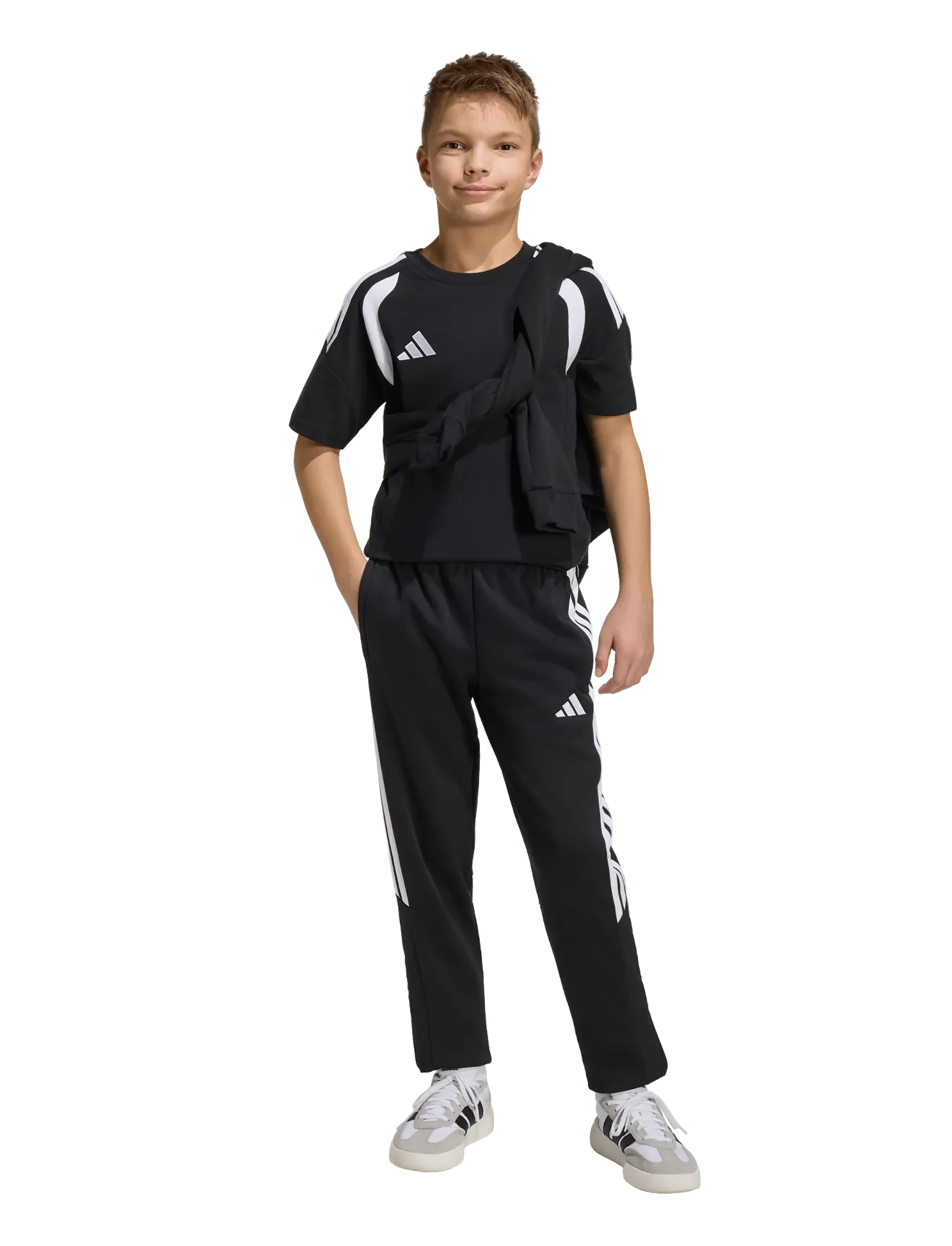 adidas Performance TIRO26L SW TEEY - T-Shirts - BLACK/WHITE / black