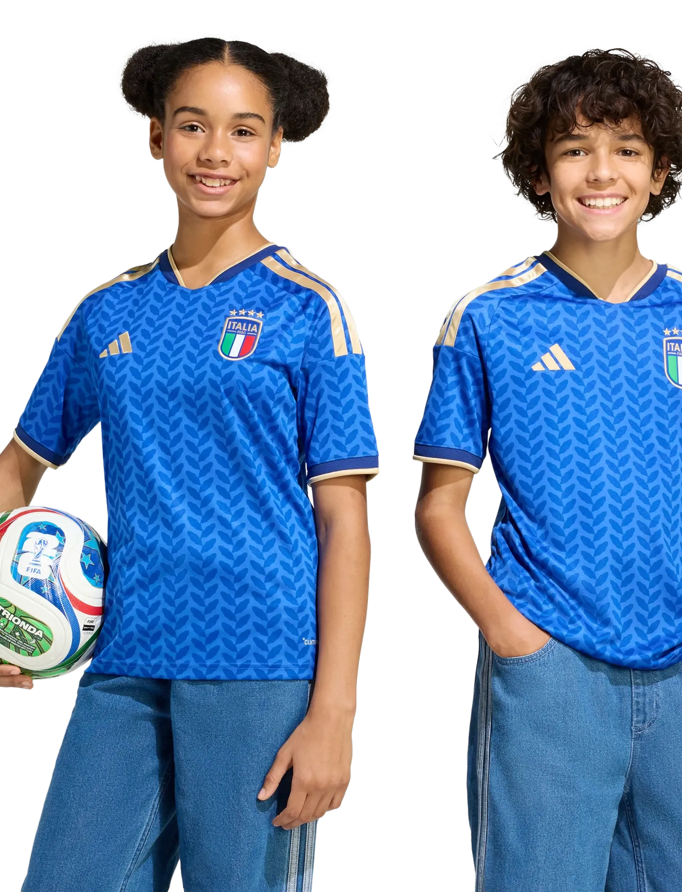adidas Performance - FIGC H JSY Y - spordisärgid - boblue - 3