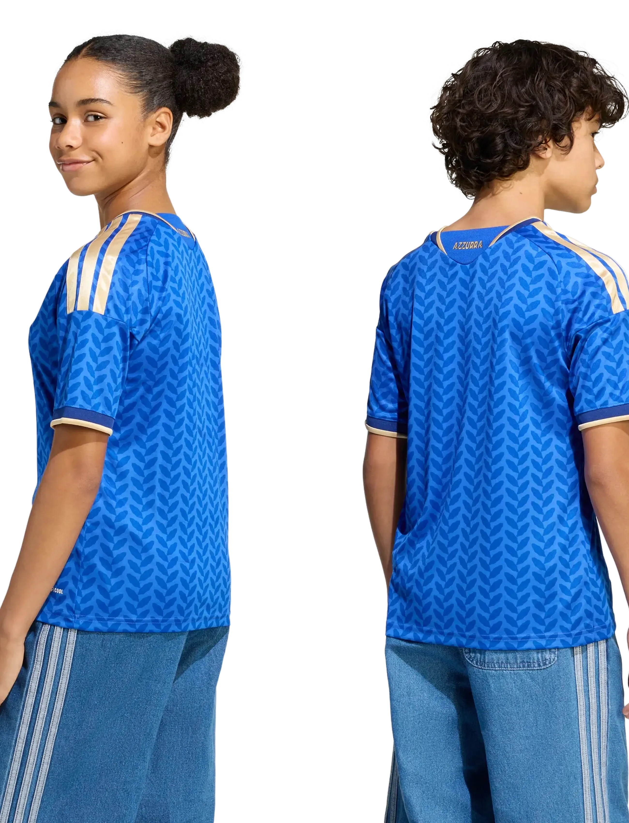 adidas Performance - FIGC H JSY Y - sportoberteile - boblue - 4