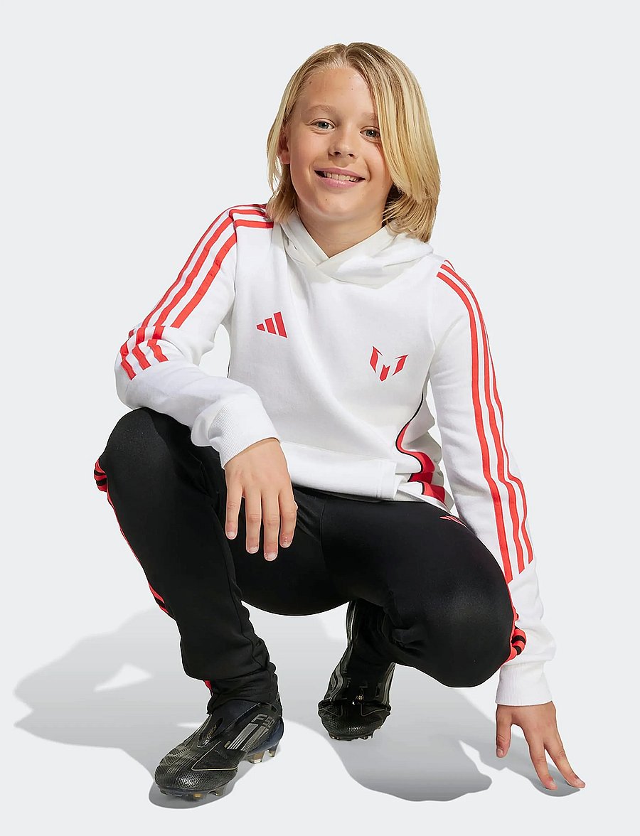 adidas Performance - MESSI HOODY Y - bluzy z kapturem - white - 2
