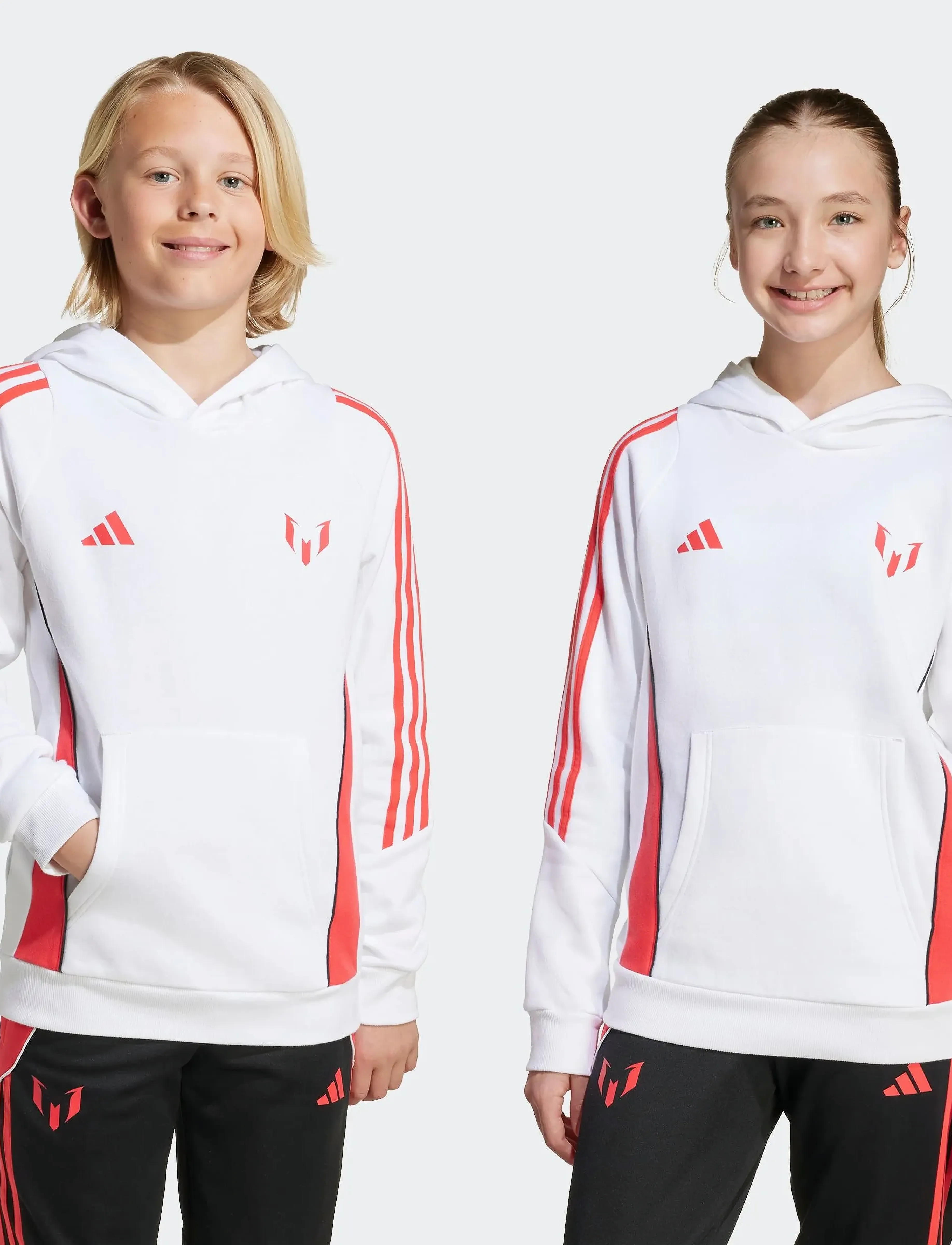 adidas Performance - MESSI HOODY Y - džemperi ar kapuci - white - 4