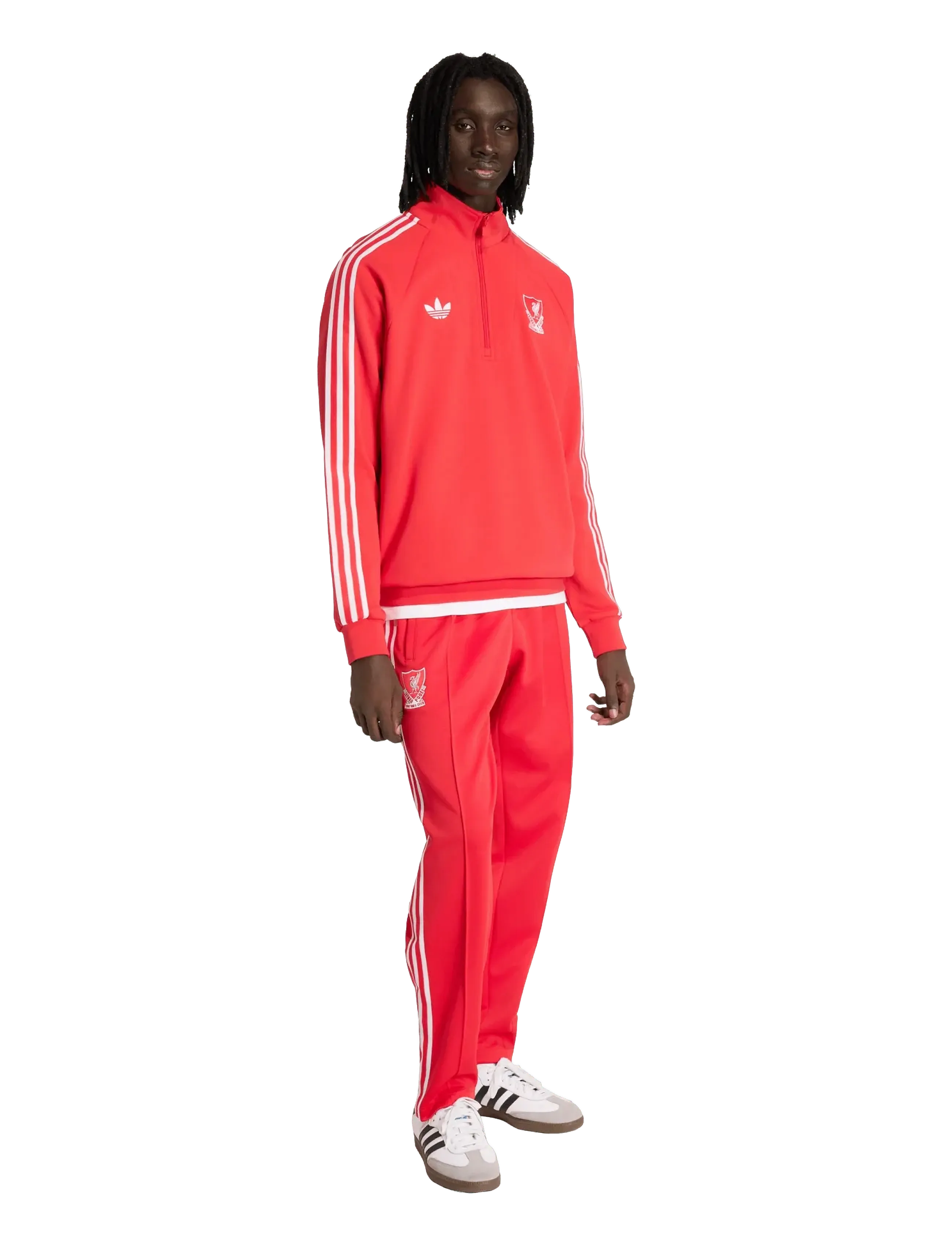 adidas Performance LFC OG HZIP - Sweatshirts - PURRUB / red