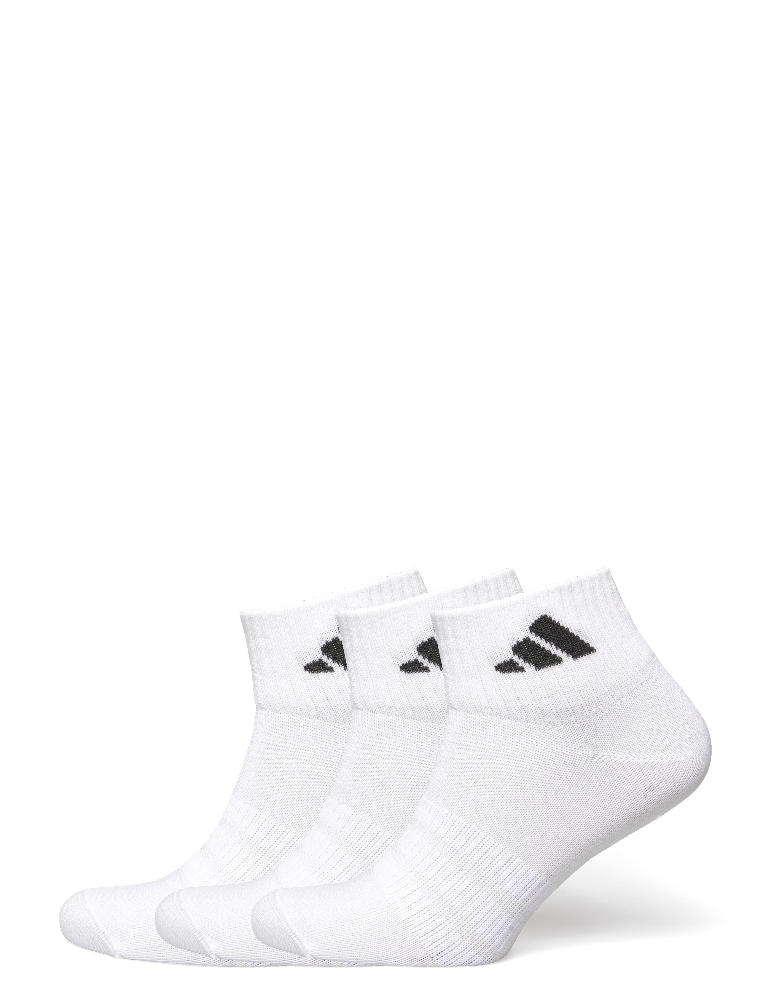 adidas Performance T ESS ANK 3P - Sokid - WHITE/WHITE/BLACK / white