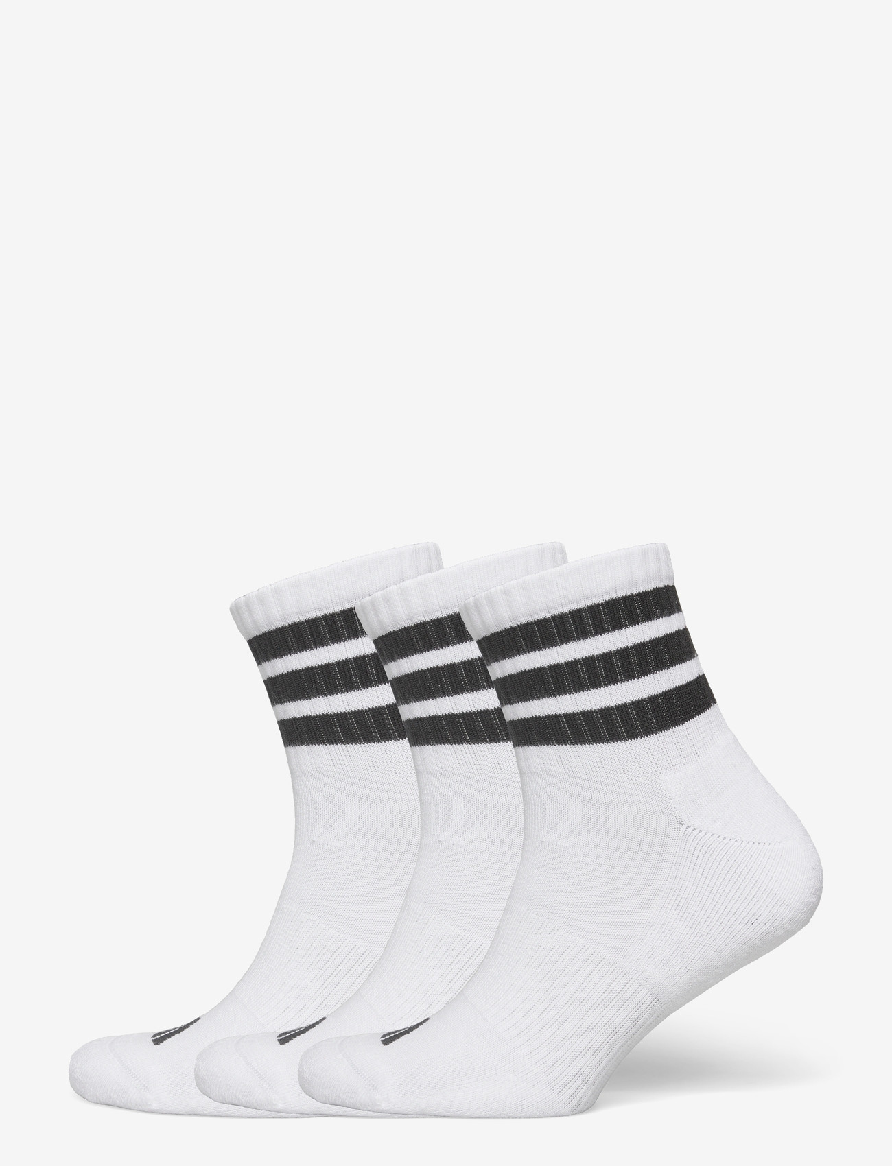 adidas Performance - 3S ESS C MID 3P - sportstrømper - white/black/black - 0