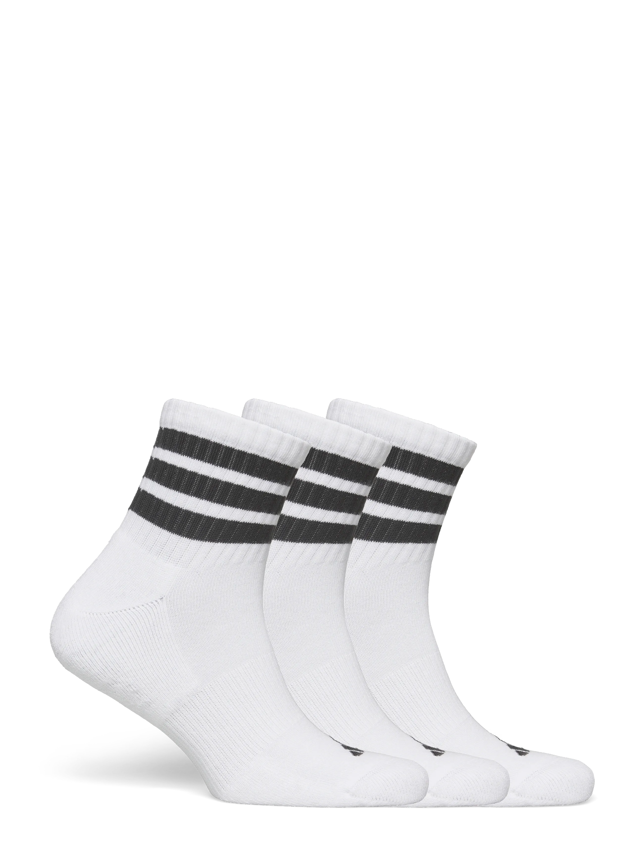 adidas Performance - 3S ESS C MID 3P - sporta zeķes - white/black/black - 4