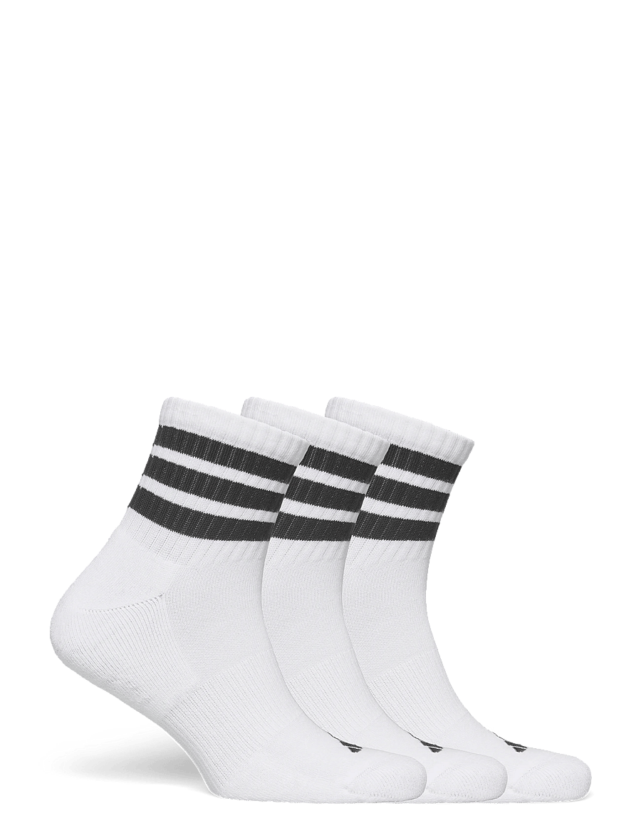 adidas Performance - 3S ESS C MID 3P - sportstrømper - white/black/black - 4