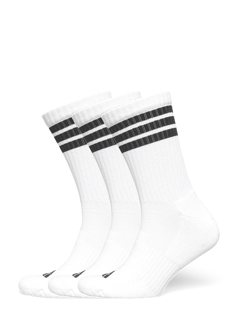 adidas Performance - 3S ESS C CRW 3P - sportsocken - white/black/black - 0