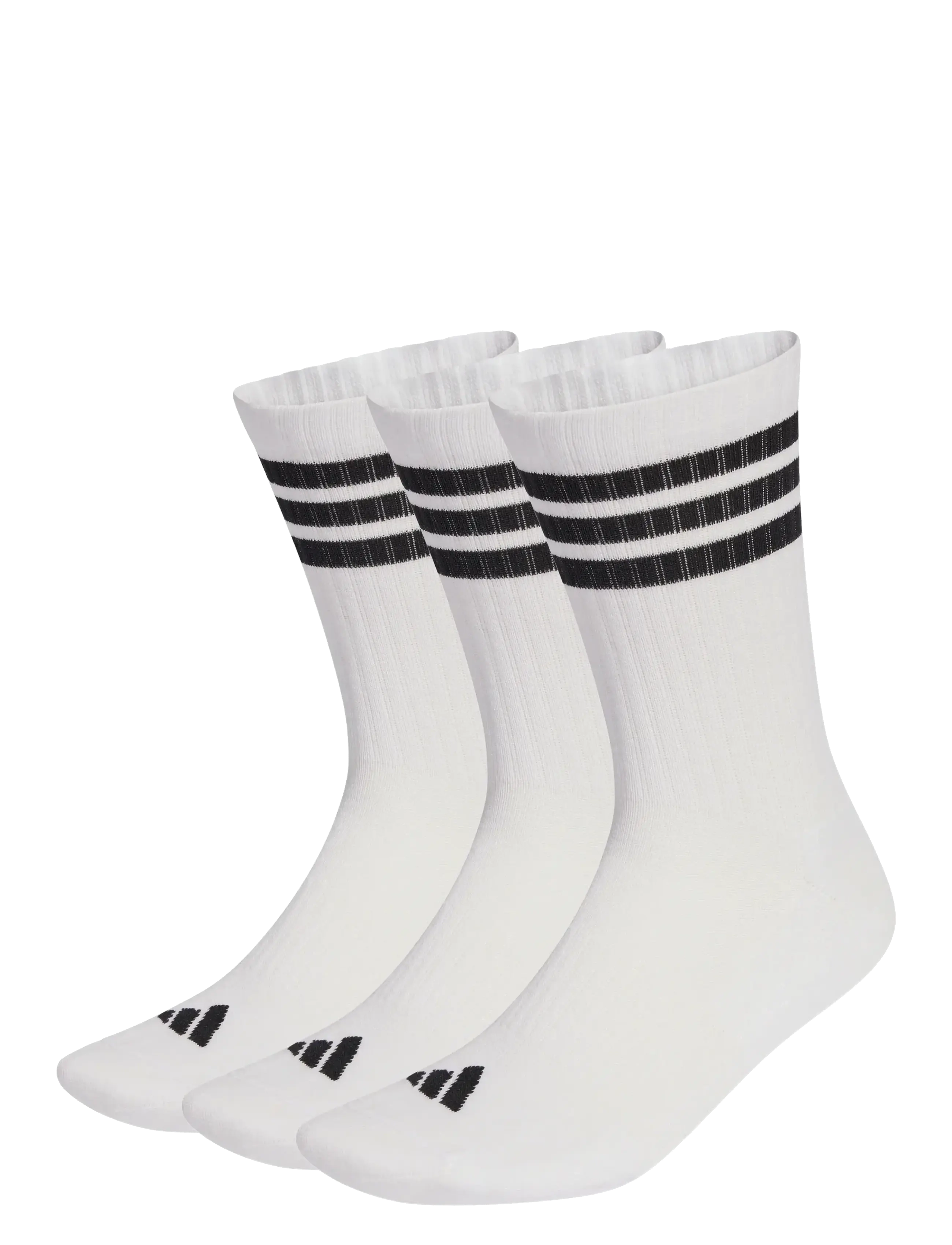 adidas Performance 3S ESS C CRW 3P - Strømper - WHITE/BLACK/BLACK / white