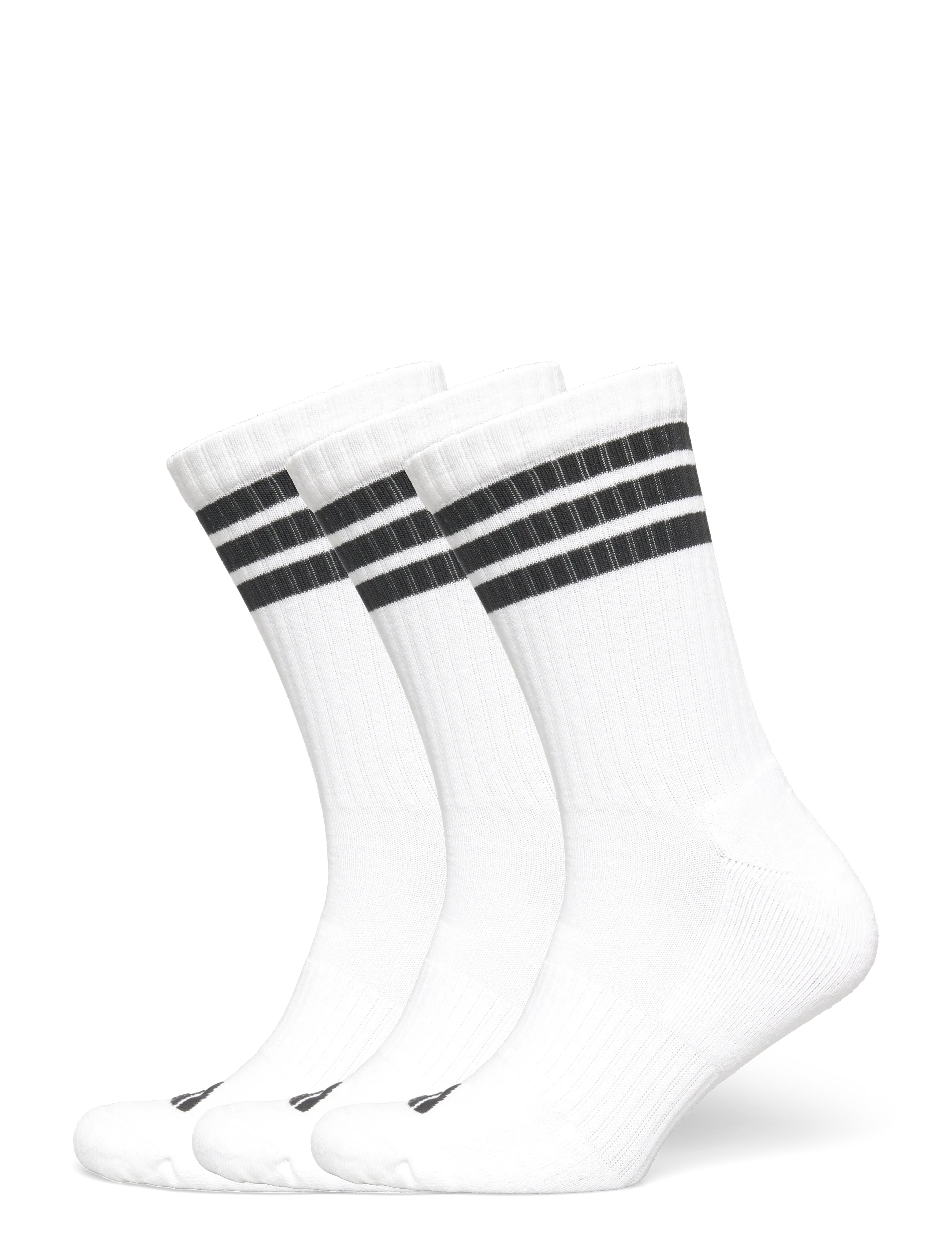 adidas Performance 3S ESS C CRW 3P - Strømper - WHITE/BLACK/BLACK / white