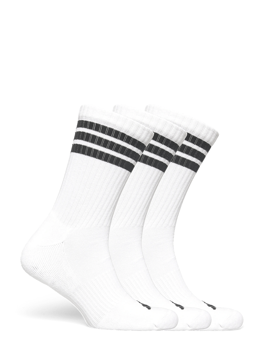 adidas Performance - 3S ESS C CRW 3P - strümpfe - white/black/black - 4
