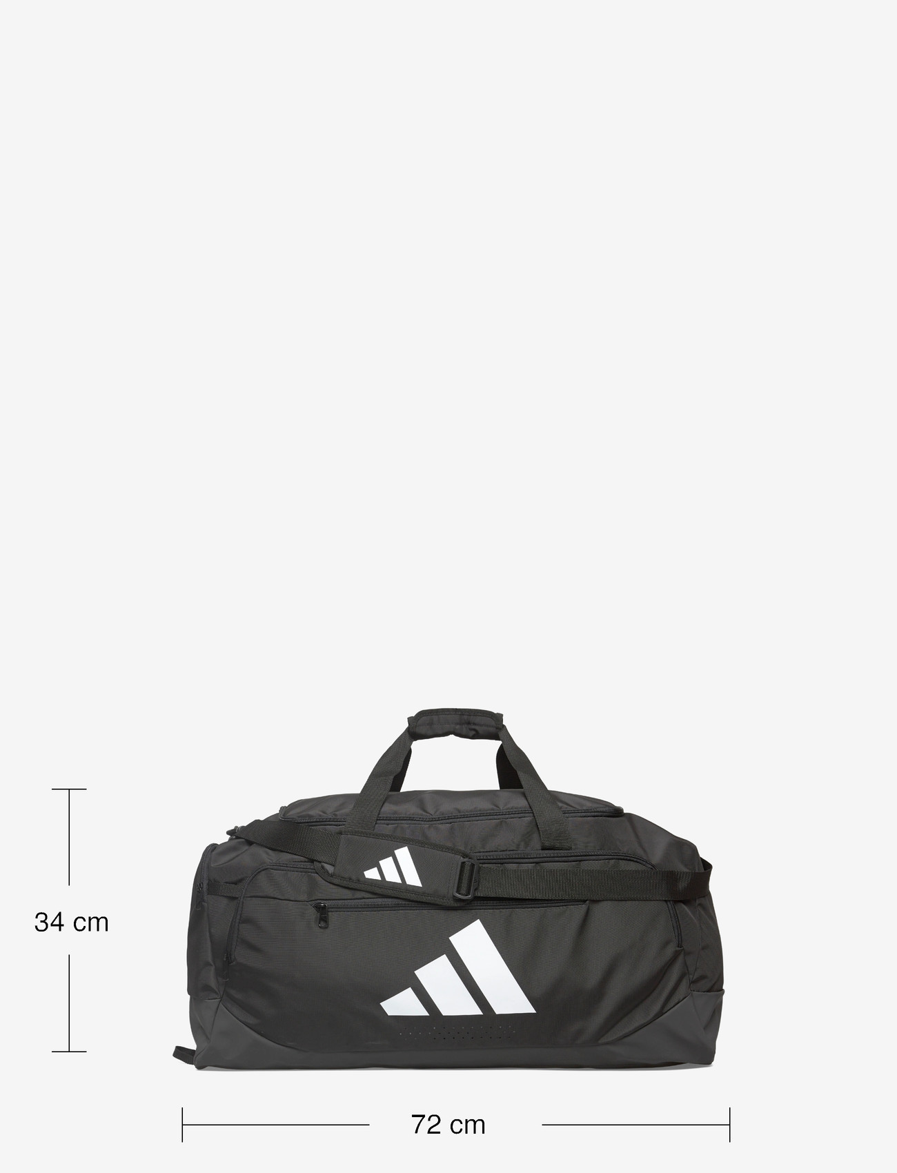 adidas Performance - TRA DEF DUF L - gym bags - black/white - 3