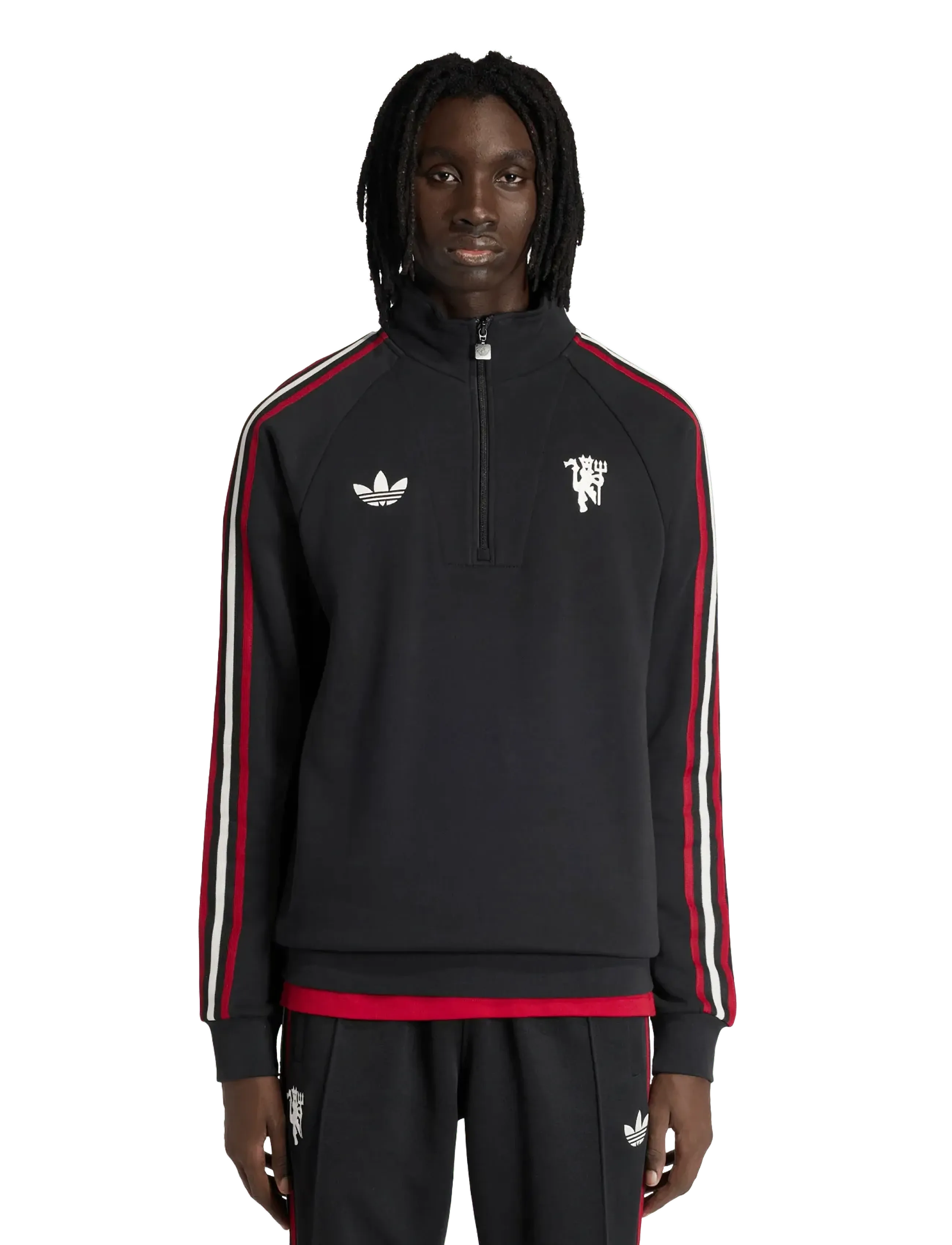 adidas Performance - MUFC OG HZIP - tops - black - 2