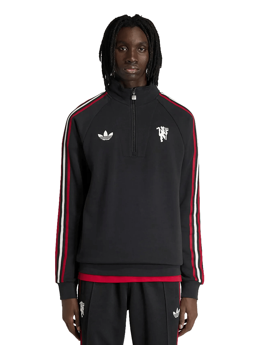 adidas Performance - MUFC OG HZIP - oberteile - black - 2
