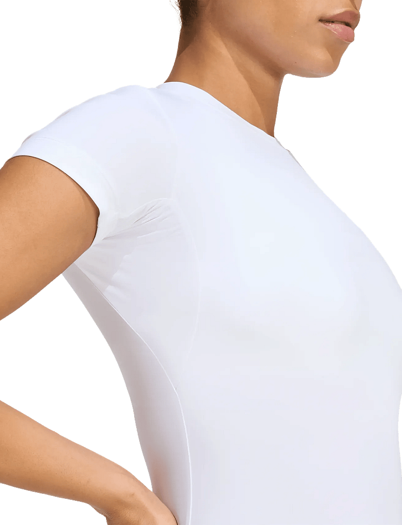 adidas Performance - PL ESS C TEE - t-shirts - white - 3