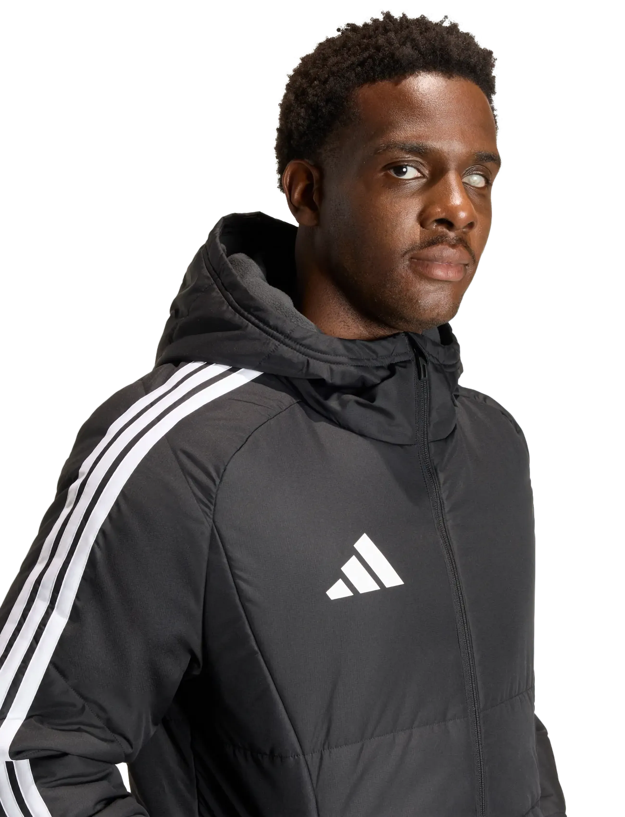 adidas Performance - TIRO26 L COAT - black/white - 3