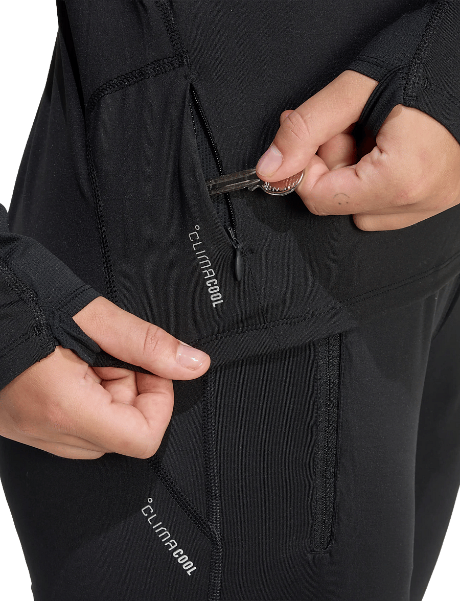 adidas Performance - ADI365/// ZIP W - aluskihina kantavad alussärgid - black - 4