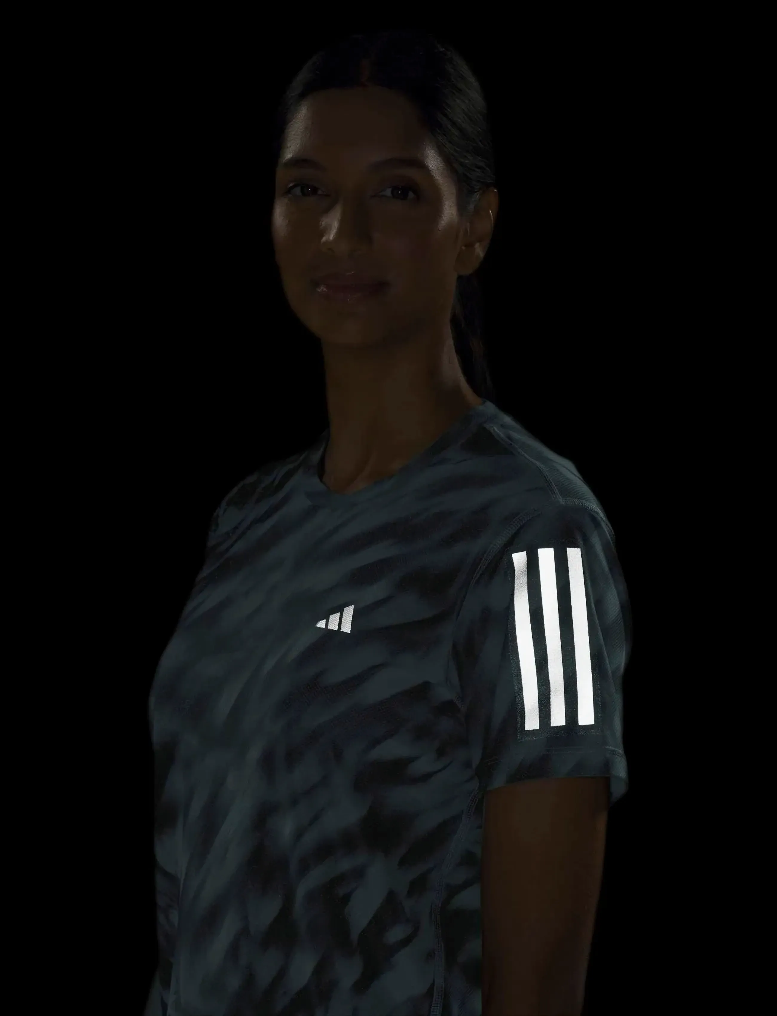 adidas Performance - OTR AOP TEE W - t-shirts - halmin/minton - 4