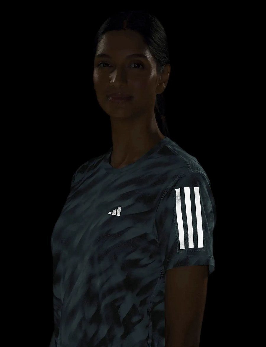 adidas Performance - OTR AOP TEE W - vaatteet - halmin/minton - 4
