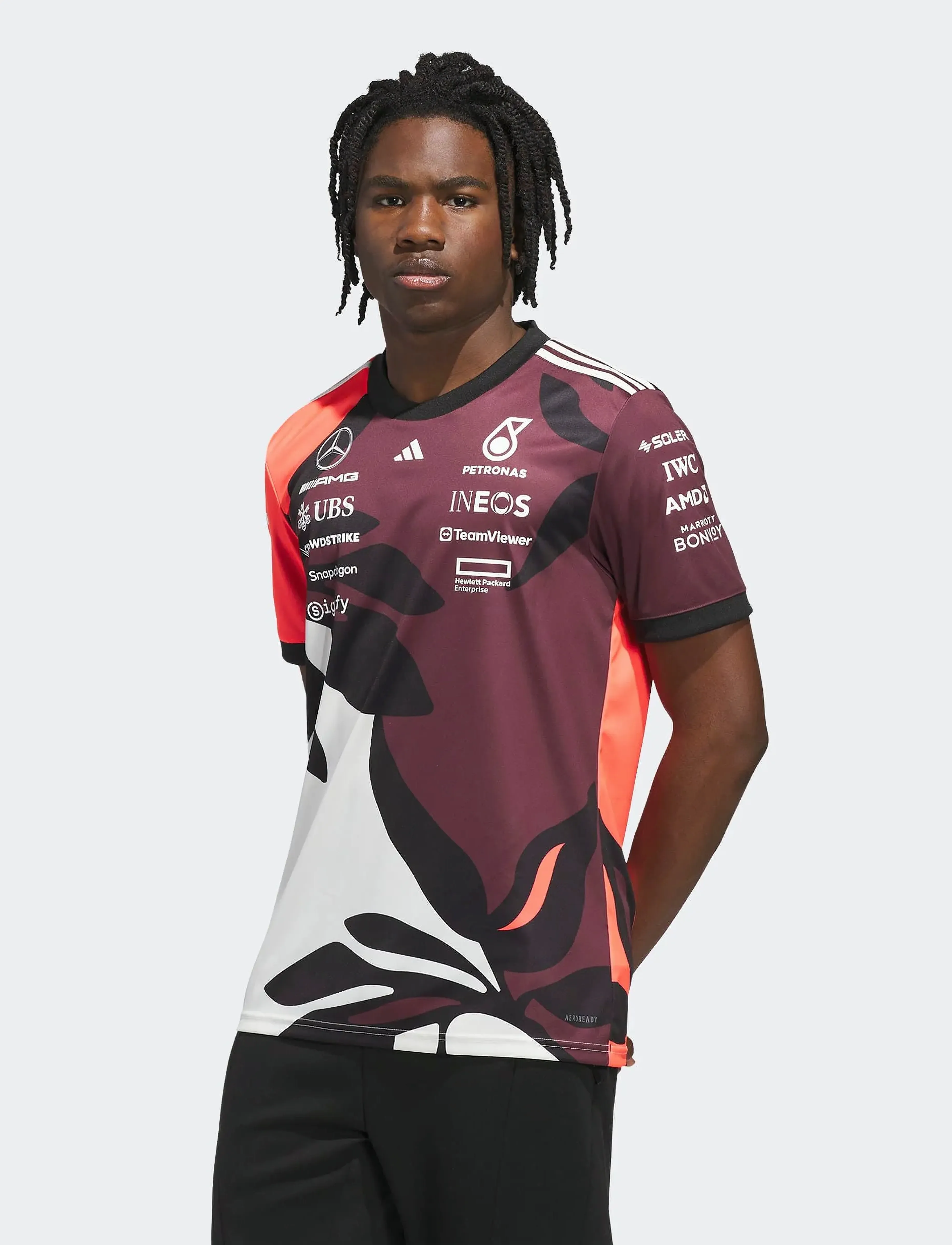 adidas Performance MER DR JSYSP RM - T-Shirts - AURRUB/TURBO/OWHITE / purple