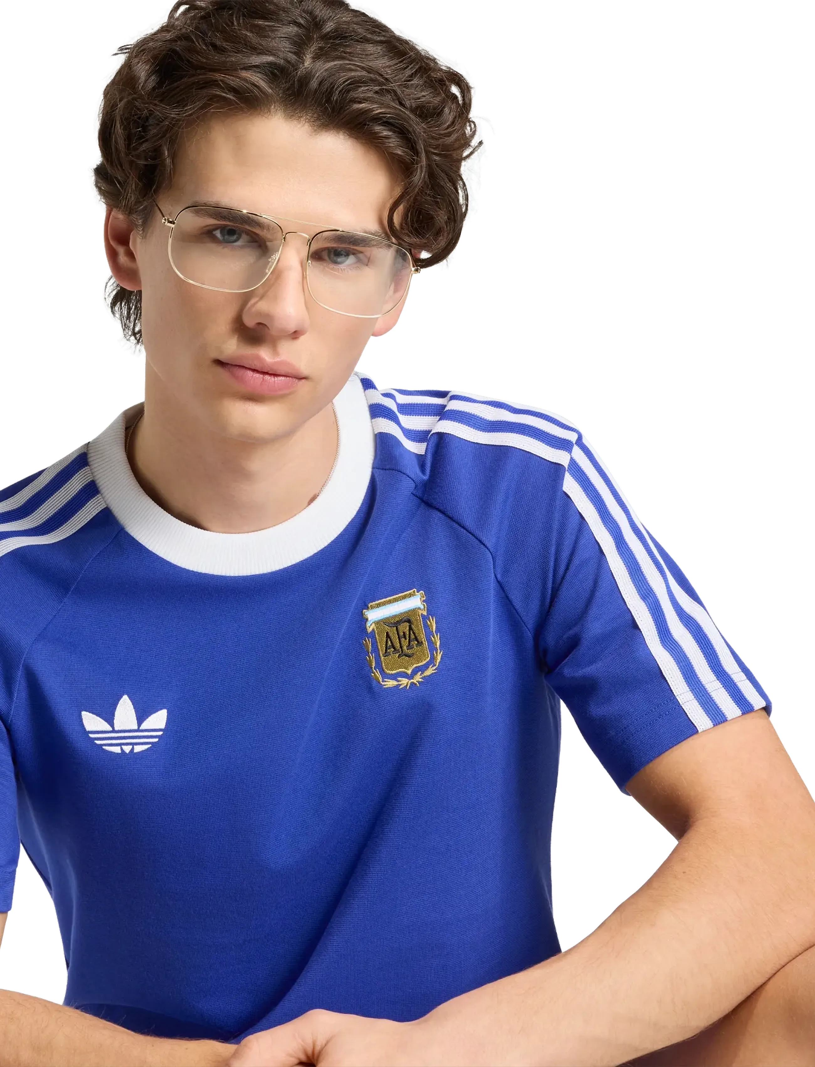 adidas Performance - AFA OG TEE - fotbollströjor - lucblu - 3