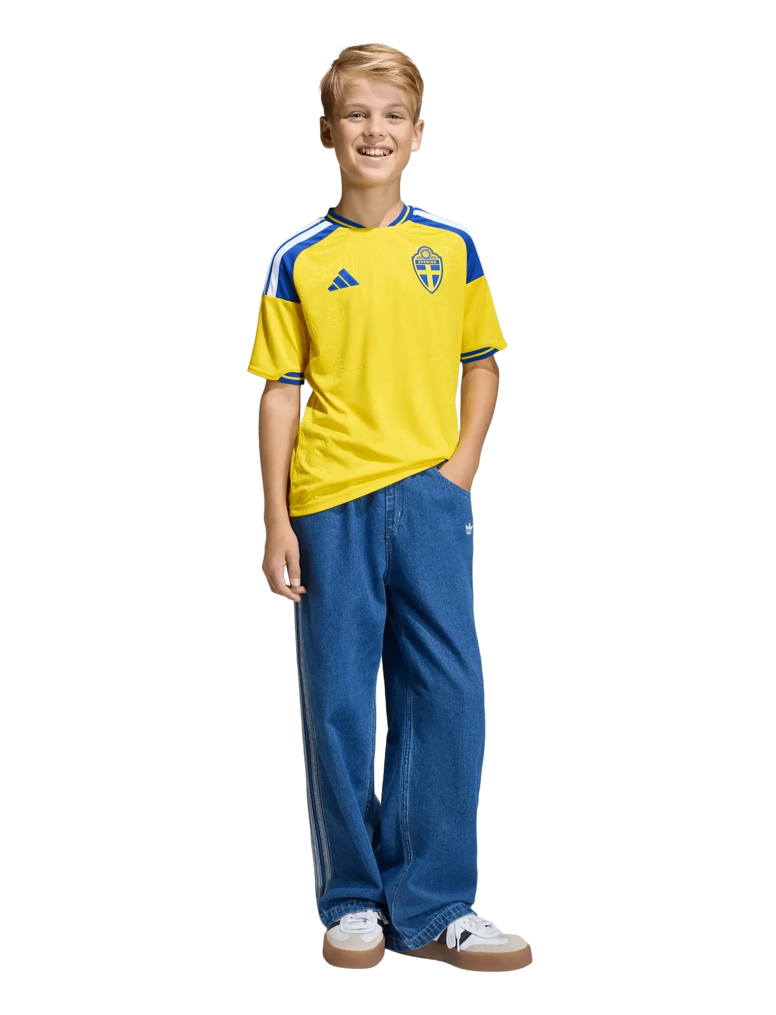 adidas Performance Svff H Jsy Y, 140, Yellow, T-Shirts > Fodboldtrøjer, Børn