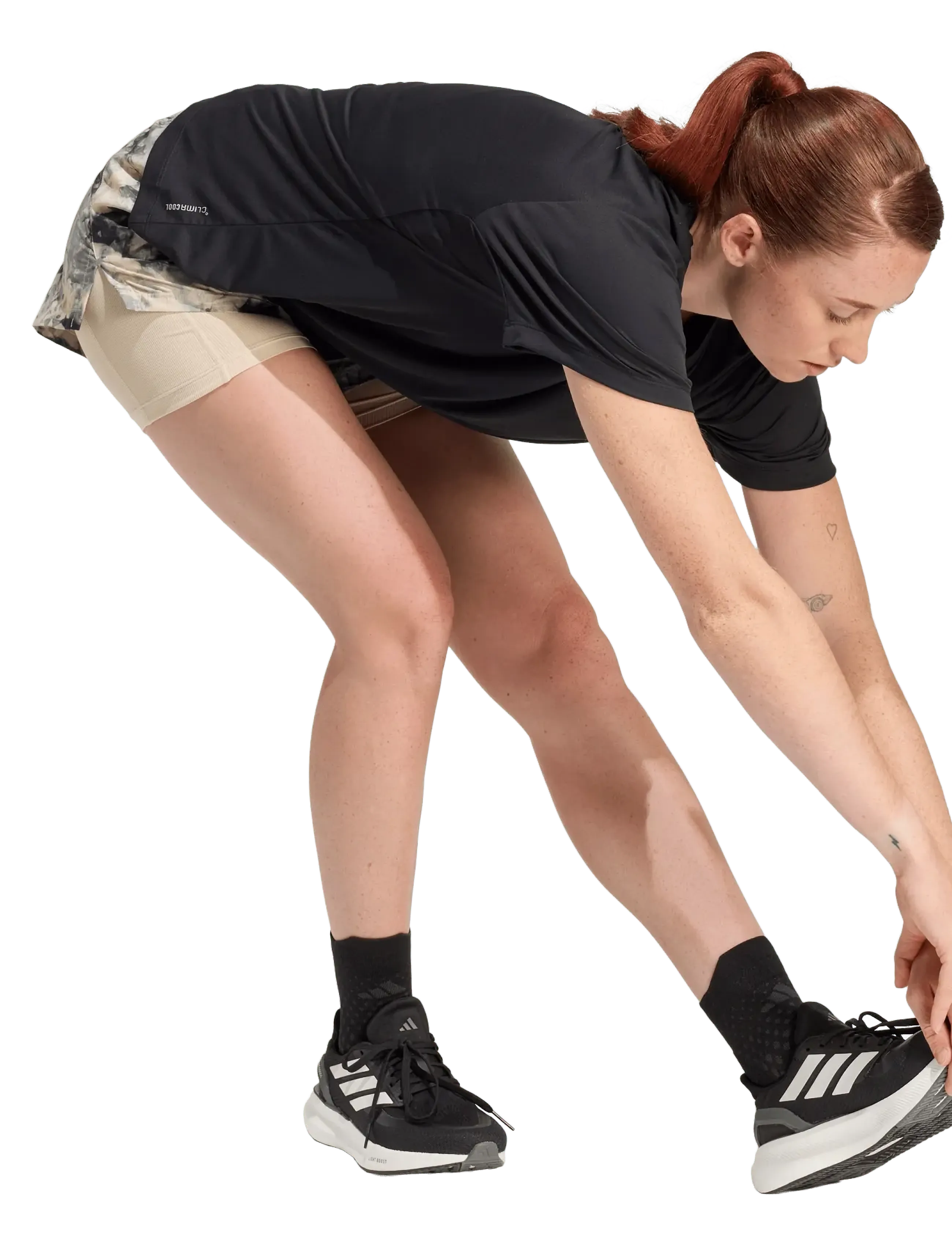 adidas Performance Run Ess Tee W, L, Black