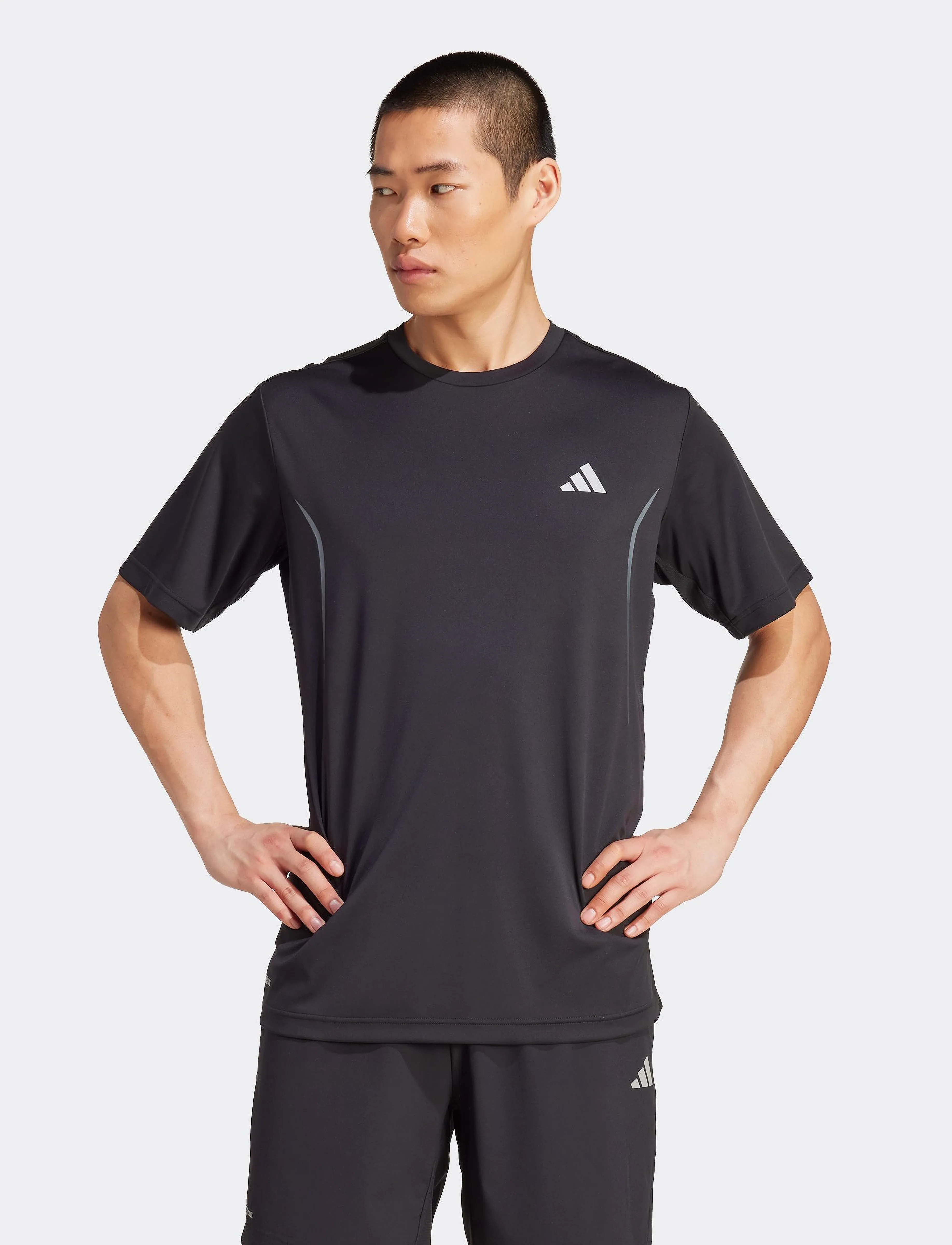 adidas Performance Tech App Gf Tee, S, Black, Sport Overdele > Sport T-shirts, Herre