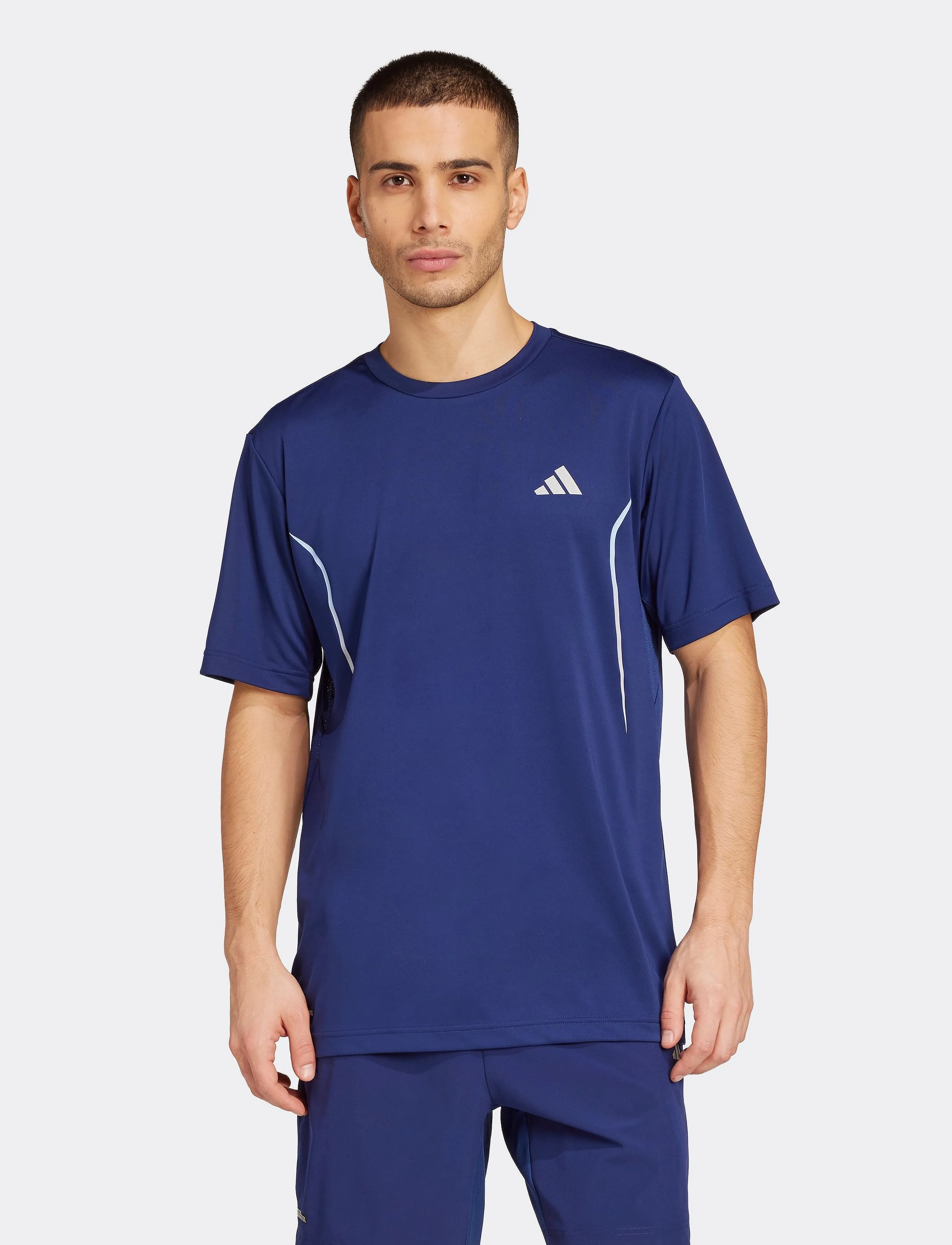 adidas Performance Tech App Gf Tee, S, Sport Oberteile, Blau - T-shirts, Männerswear