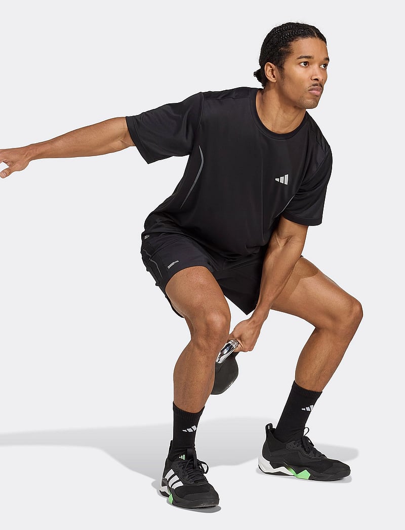 adidas Performance - TECH APP GFXSHO - træningsshorts - black - 0