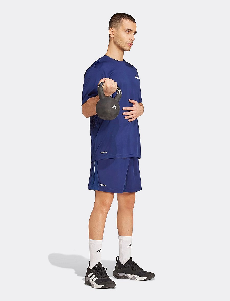 adidas Performance - TECH APP GFXSHO - trainingsshorts - dkblue - 0