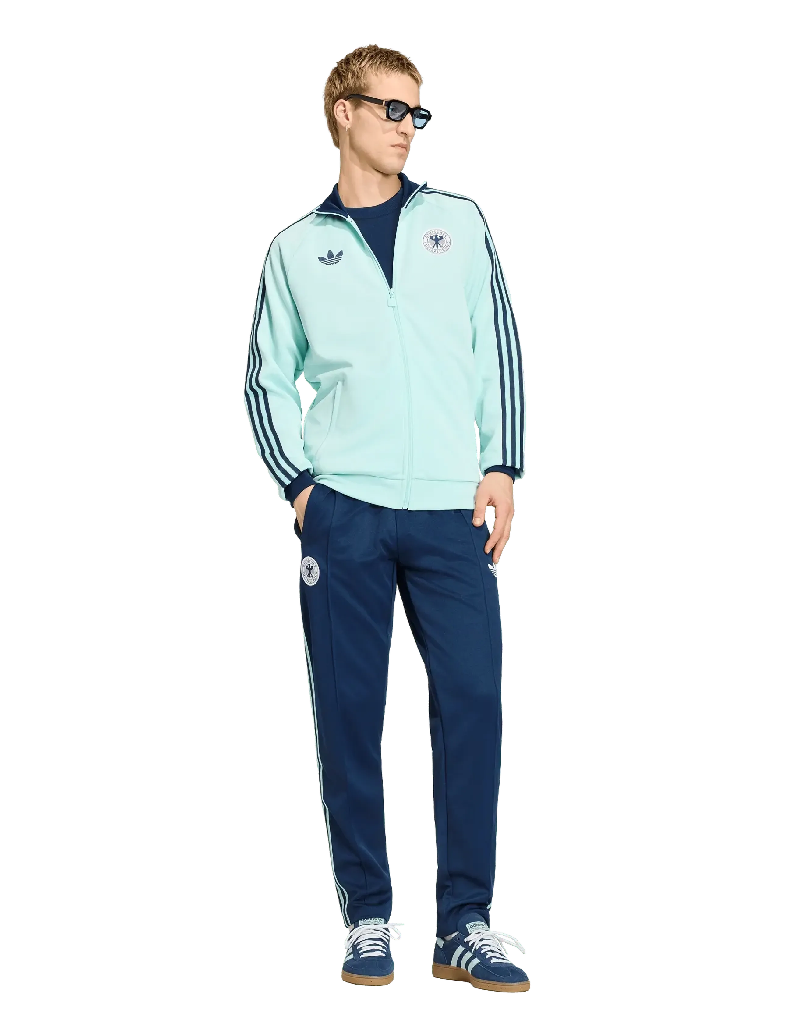 adidas Performance Germany Dfb Og Tp, M, Sport Pants, Marineblau - Training Männerswear