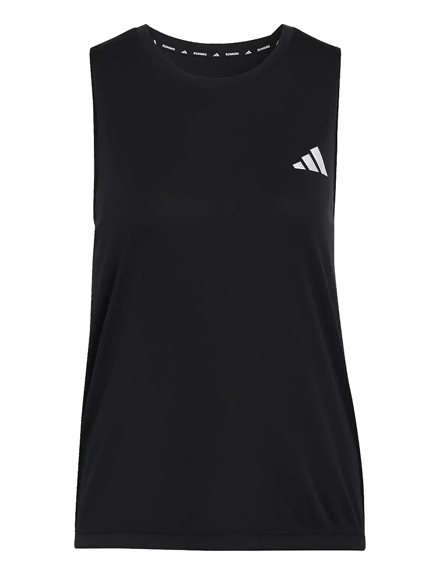 adidas Performance - Run Ess Tank W - Õlapaeltega pluusid - black - 1