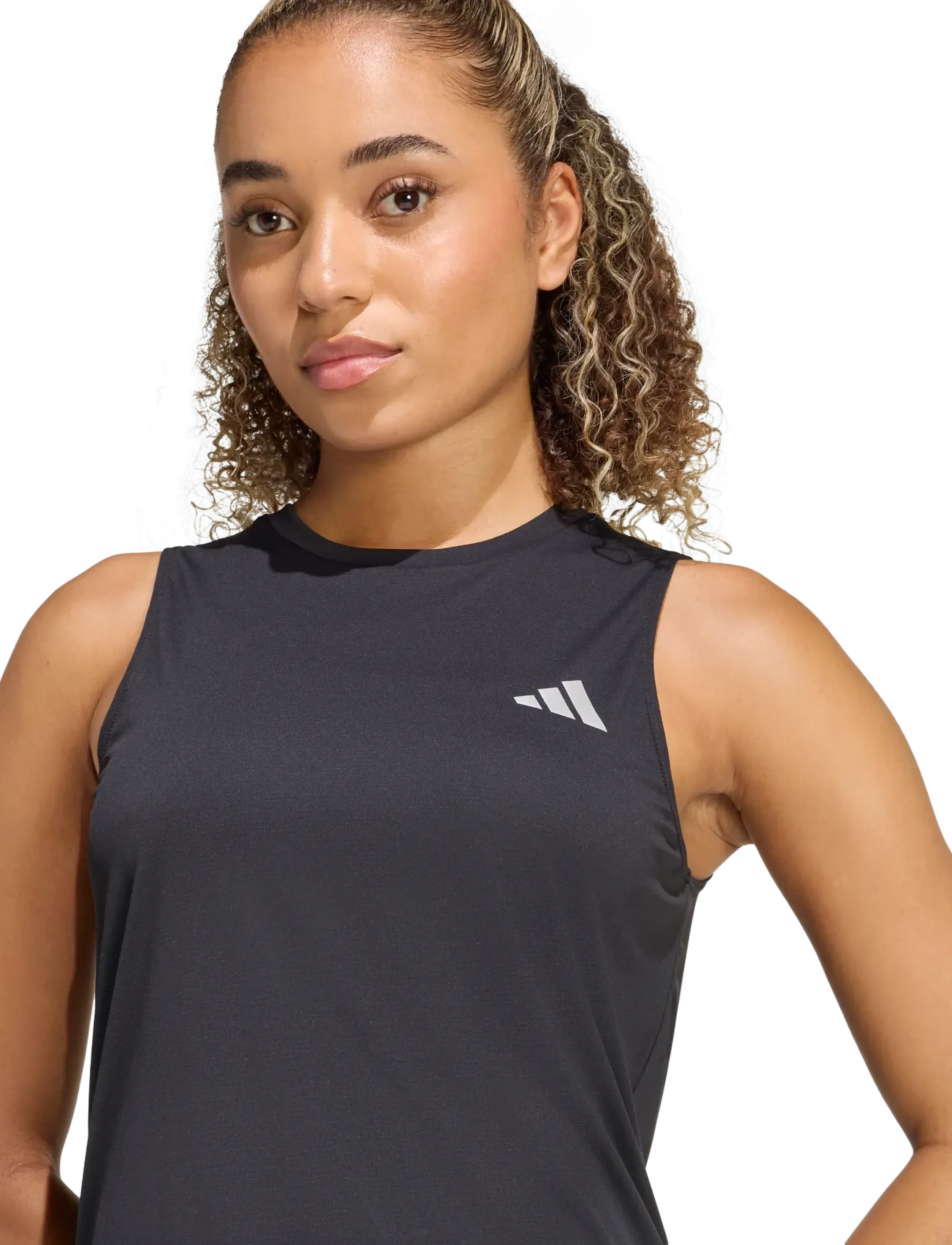 adidas Performance - Run Ess Tank W - tanktops - black - 3