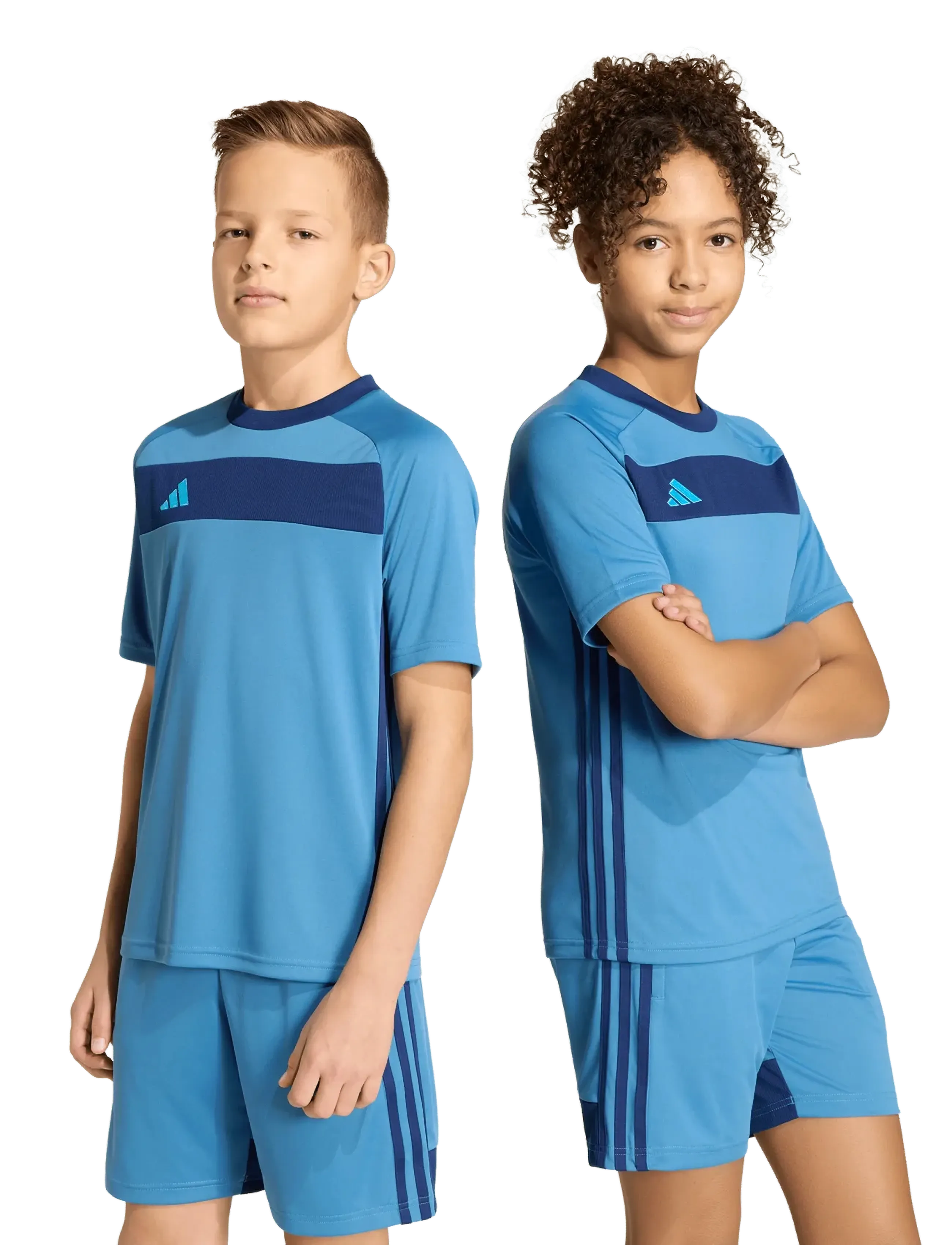 adidas Performance - TIRO ES JSY Y - sports tops - duin/dkblue/luaq - 3
