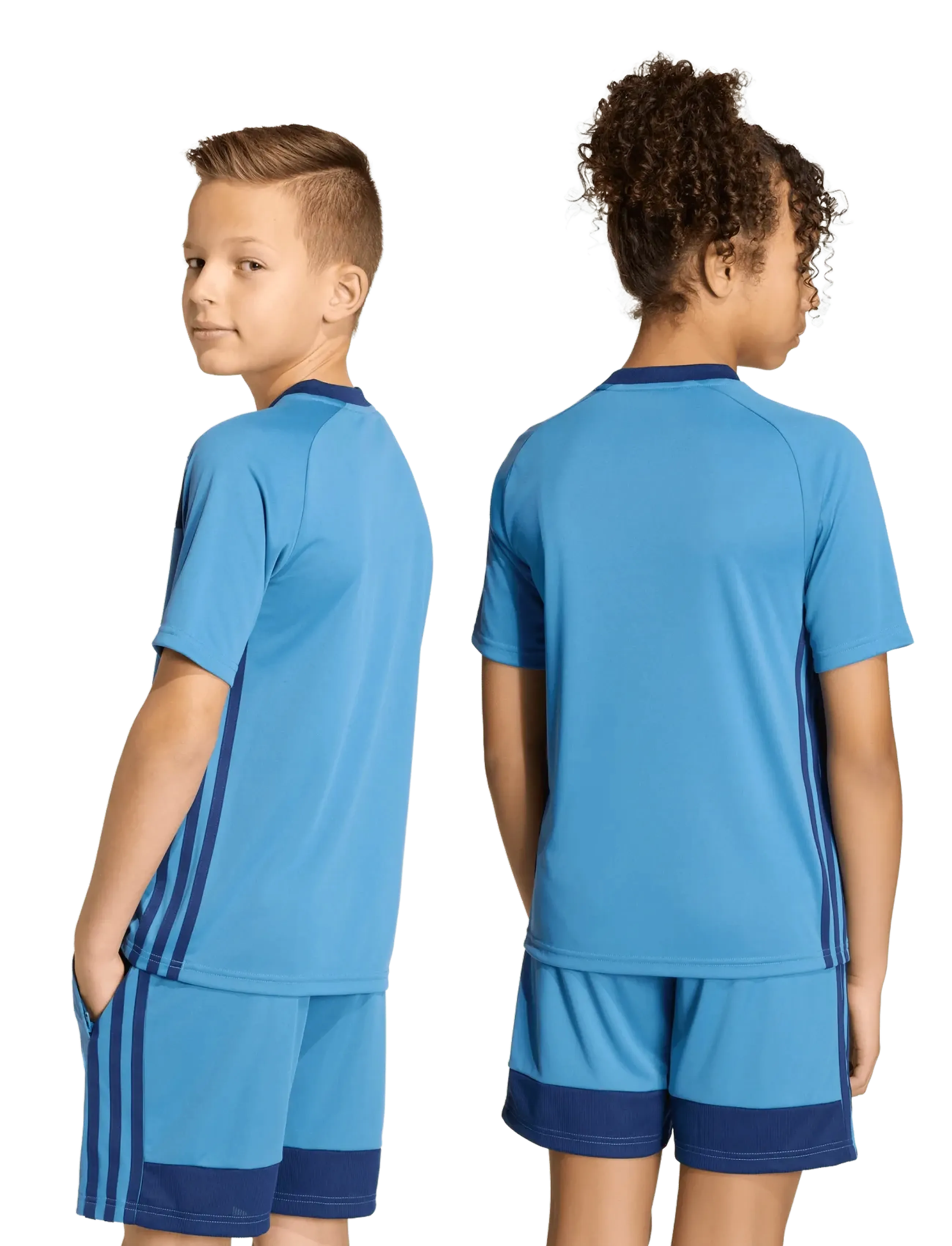 adidas Performance - TIRO ES JSY Y - sports tops - duin/dkblue/luaq - 4