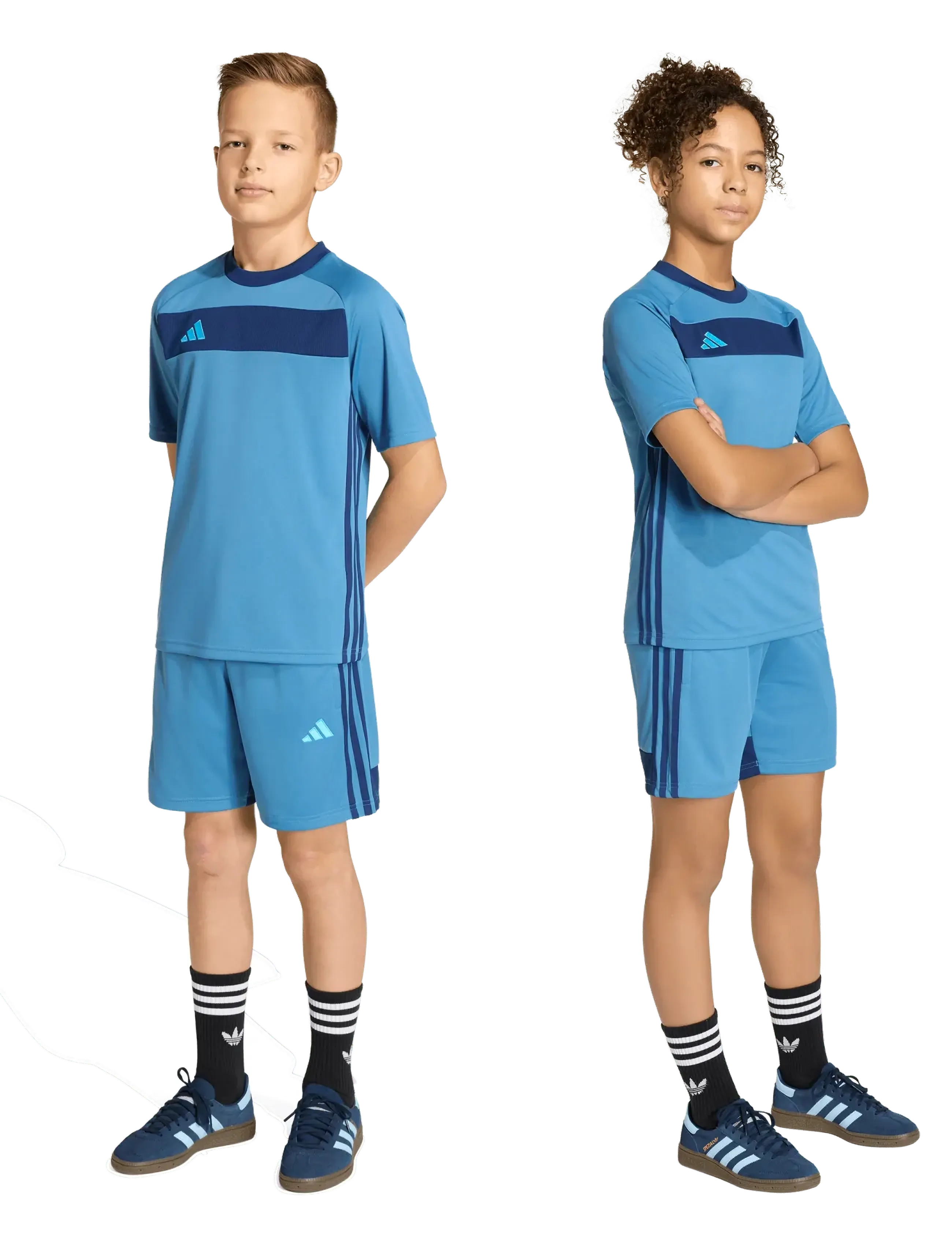 adidas Performance - TIRO ES SHO Y - sporta šorti - duin/dkblue/luaq - 2