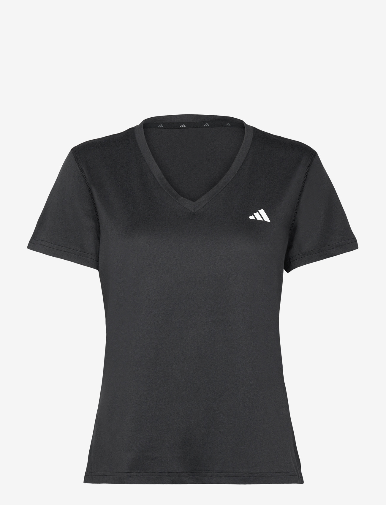 adidas Performance - WE MIN V NK TEE - t-shirts - black - 0