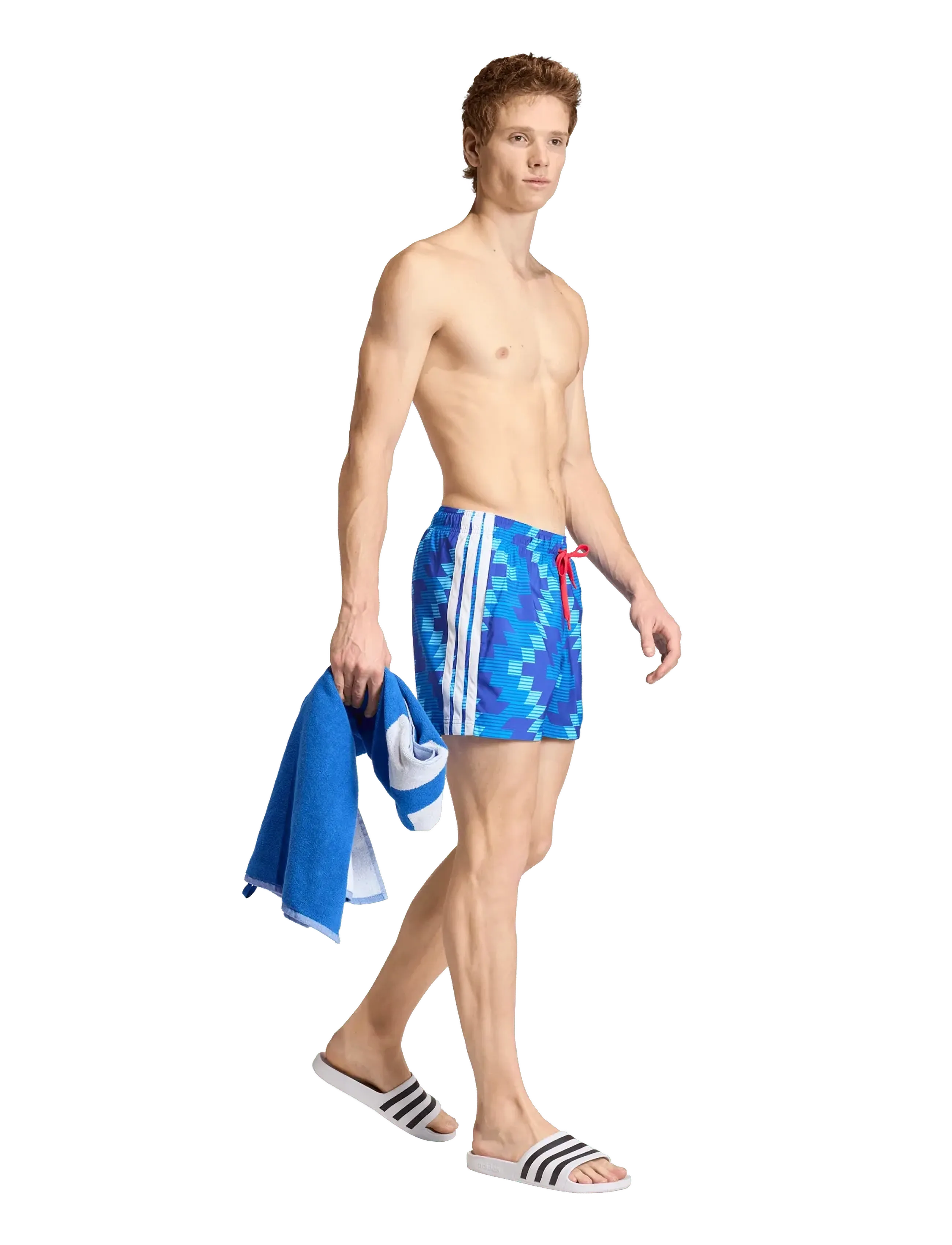 adidas Performance - Firebird AOP SH 5IN - badehose - seblbu/white - 0