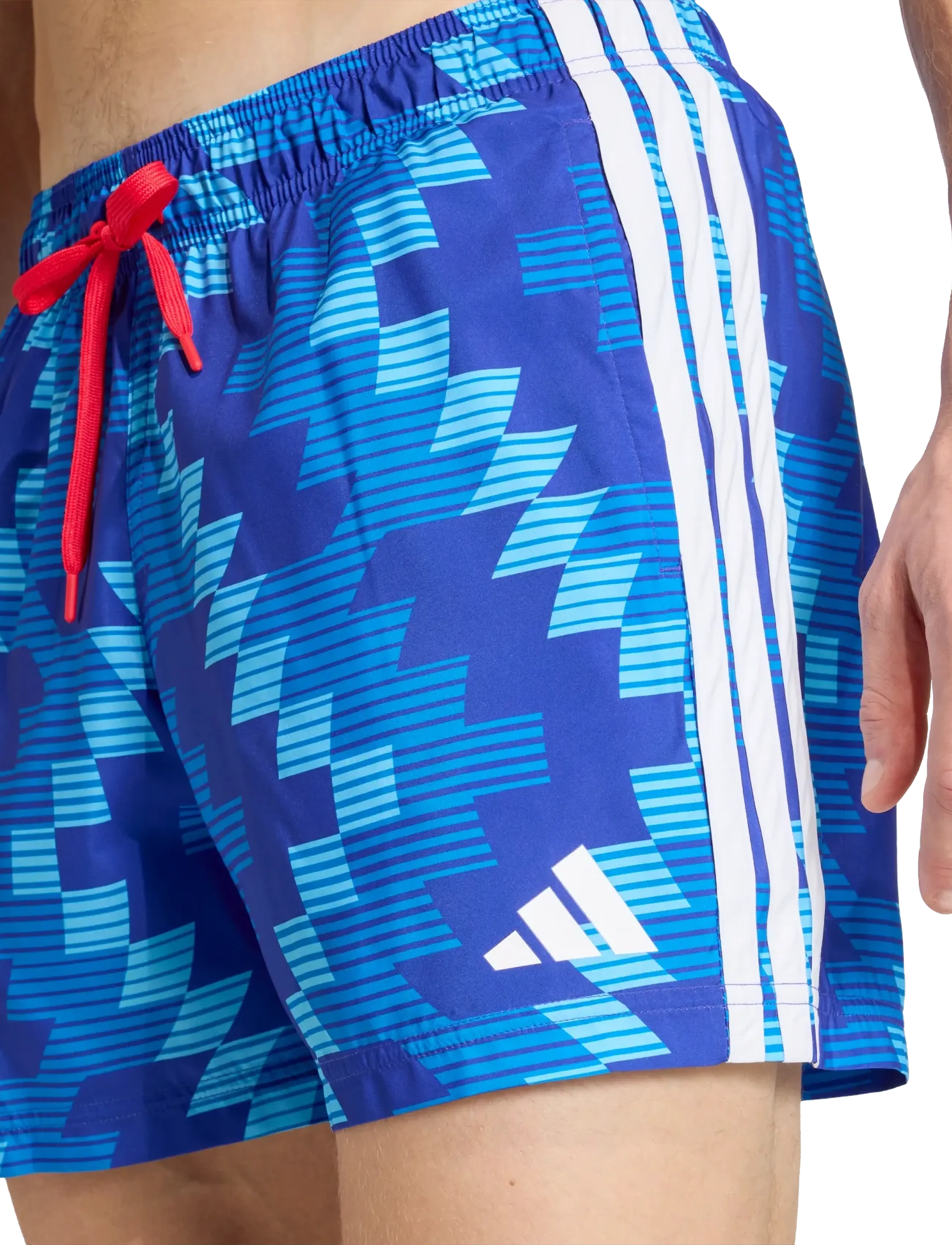 adidas Performance - FB AOP SH 5IN - badehose - seblbu/white - 3