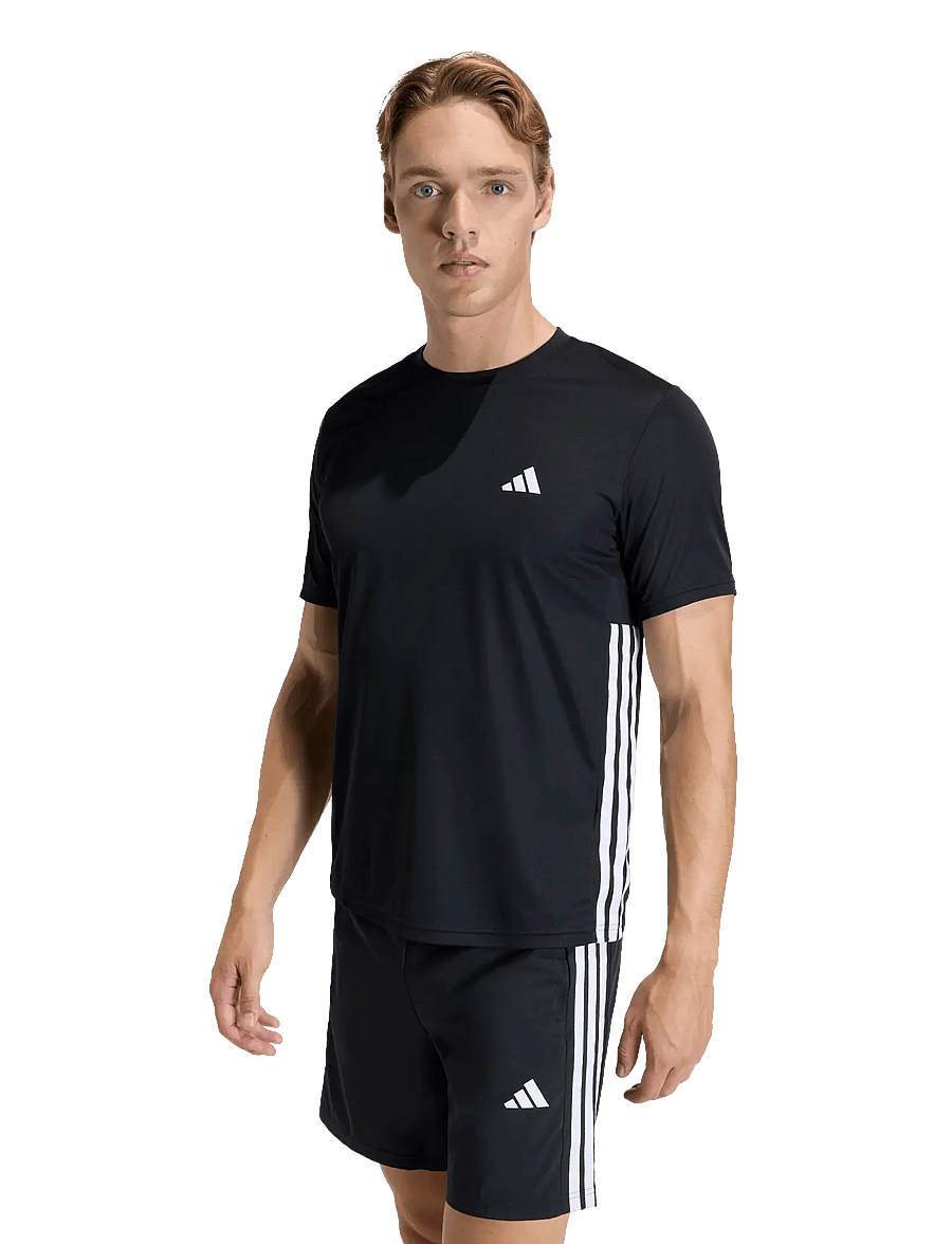 adidas Performance - WE BAS 3S T - t-shirts - black/white - 5